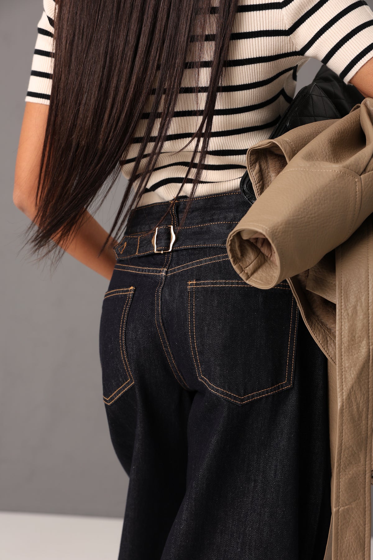 JEANS BALLOON SUERTE DENIM SCURO