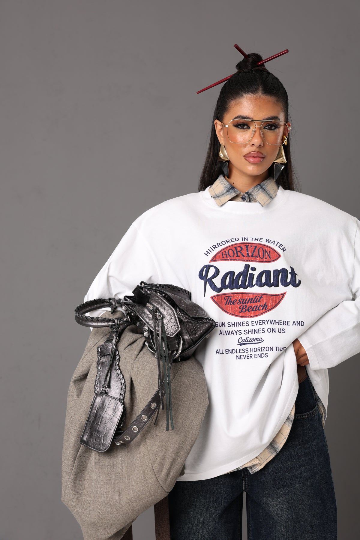 MAGLIA MANICA LUNGA RADIANT BIANCA