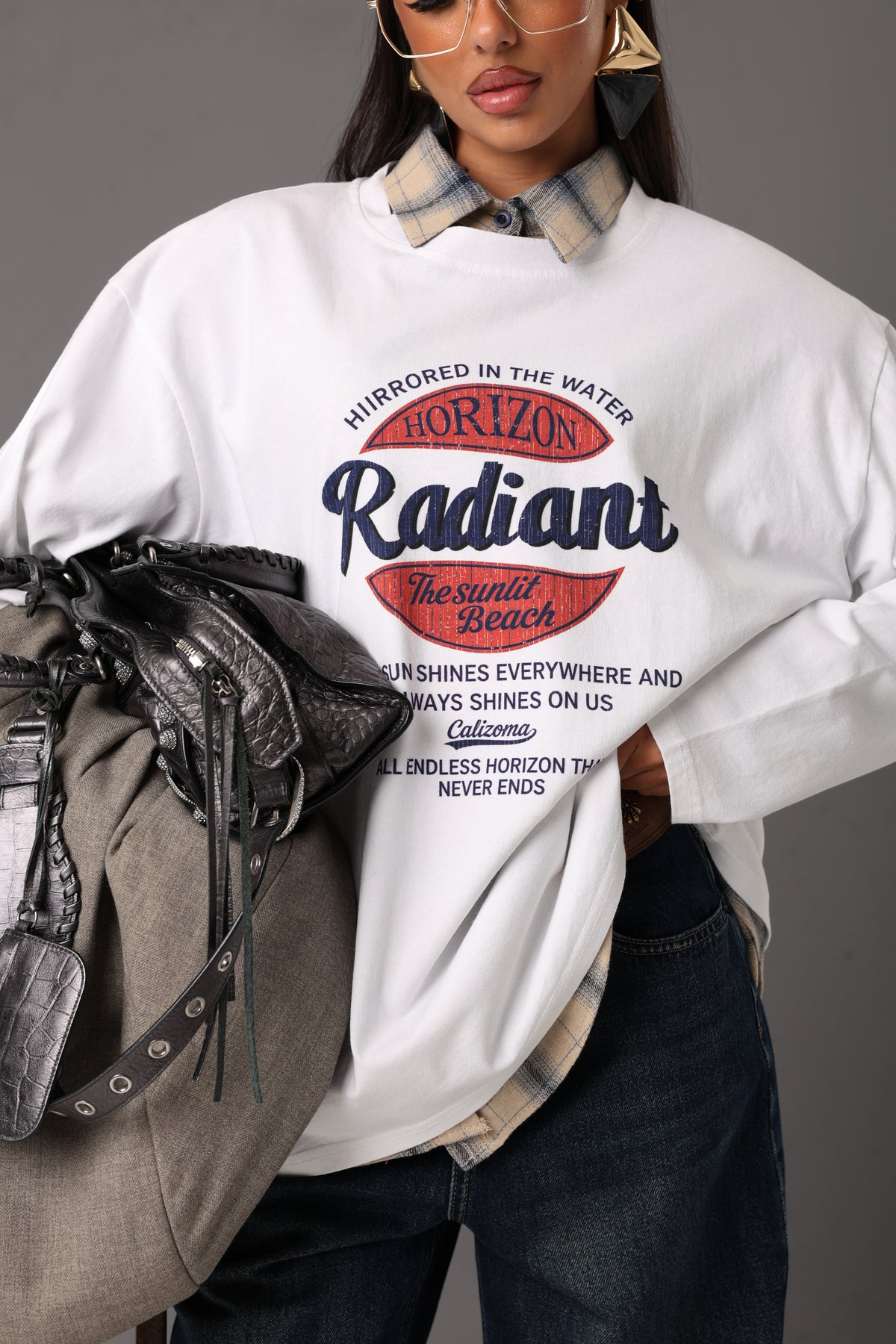 MAGLIA MANICA LUNGA RADIANT BIANCA
