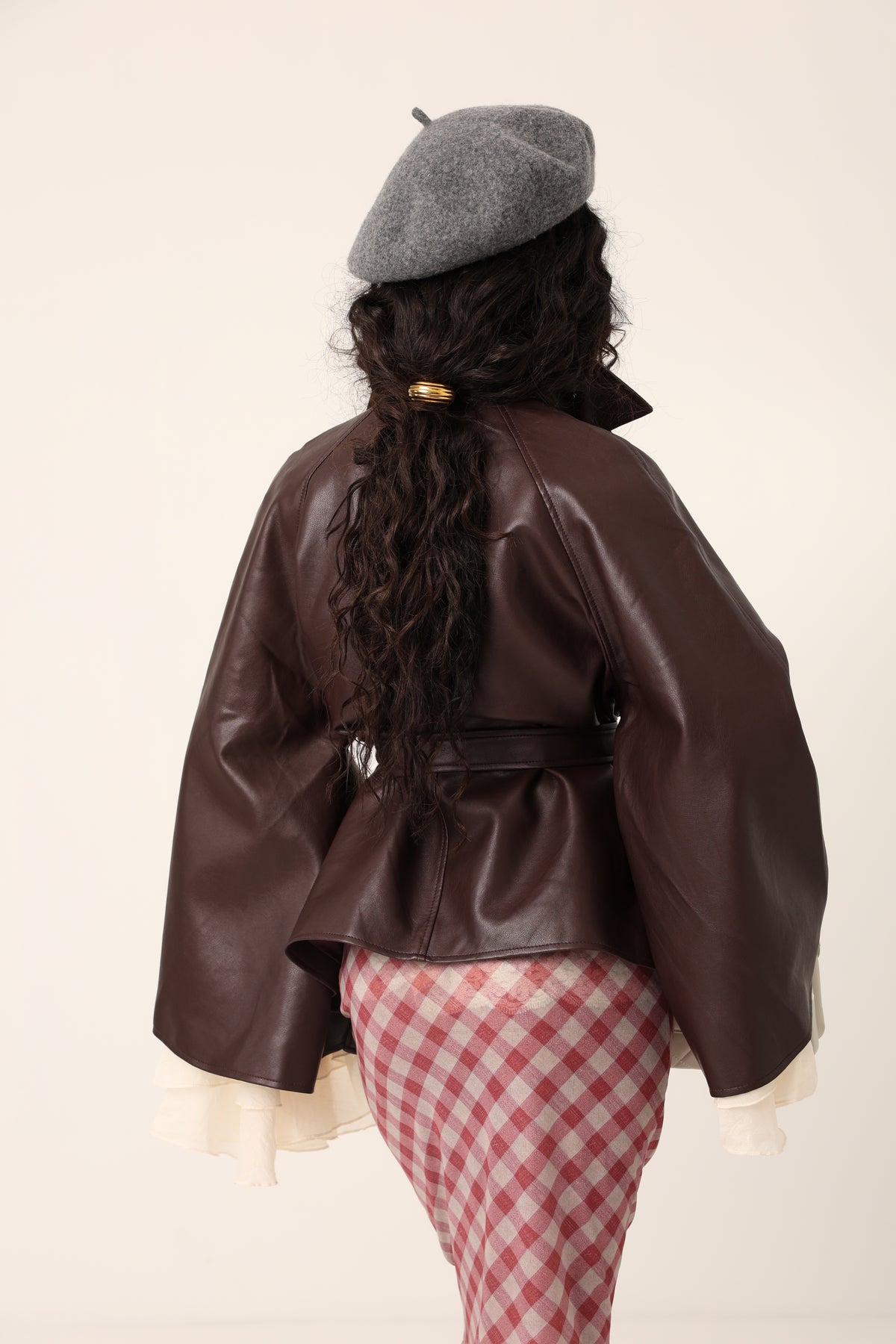 GIACCA ECOPELLE MIRIAM BORDEAUX