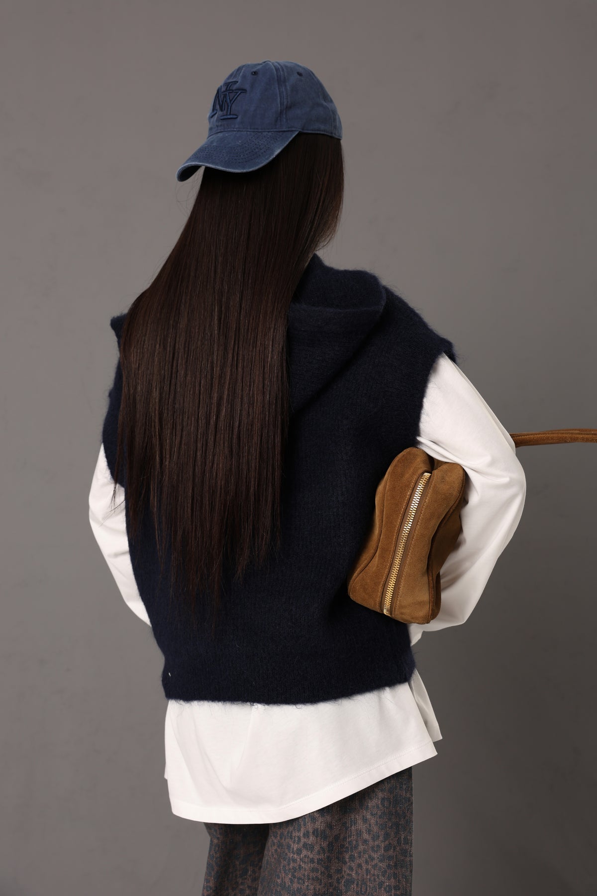 GILET CAPPUCCIO SHARYN BLU NAVY