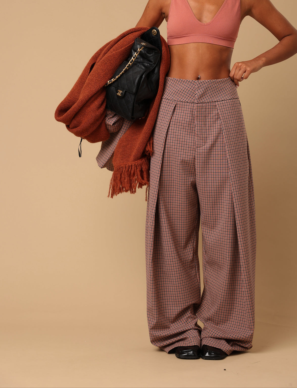 PANTALONI QUADRI FIRST BELL RUGGINE BY LUMINA