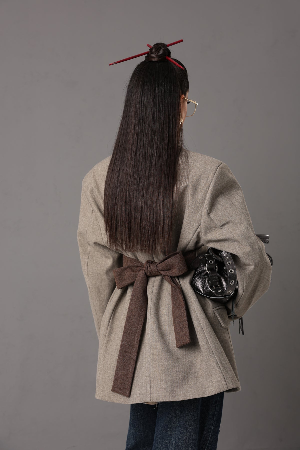 GIACCA FIOCCO LILLIE TAUPE BY LUMINA