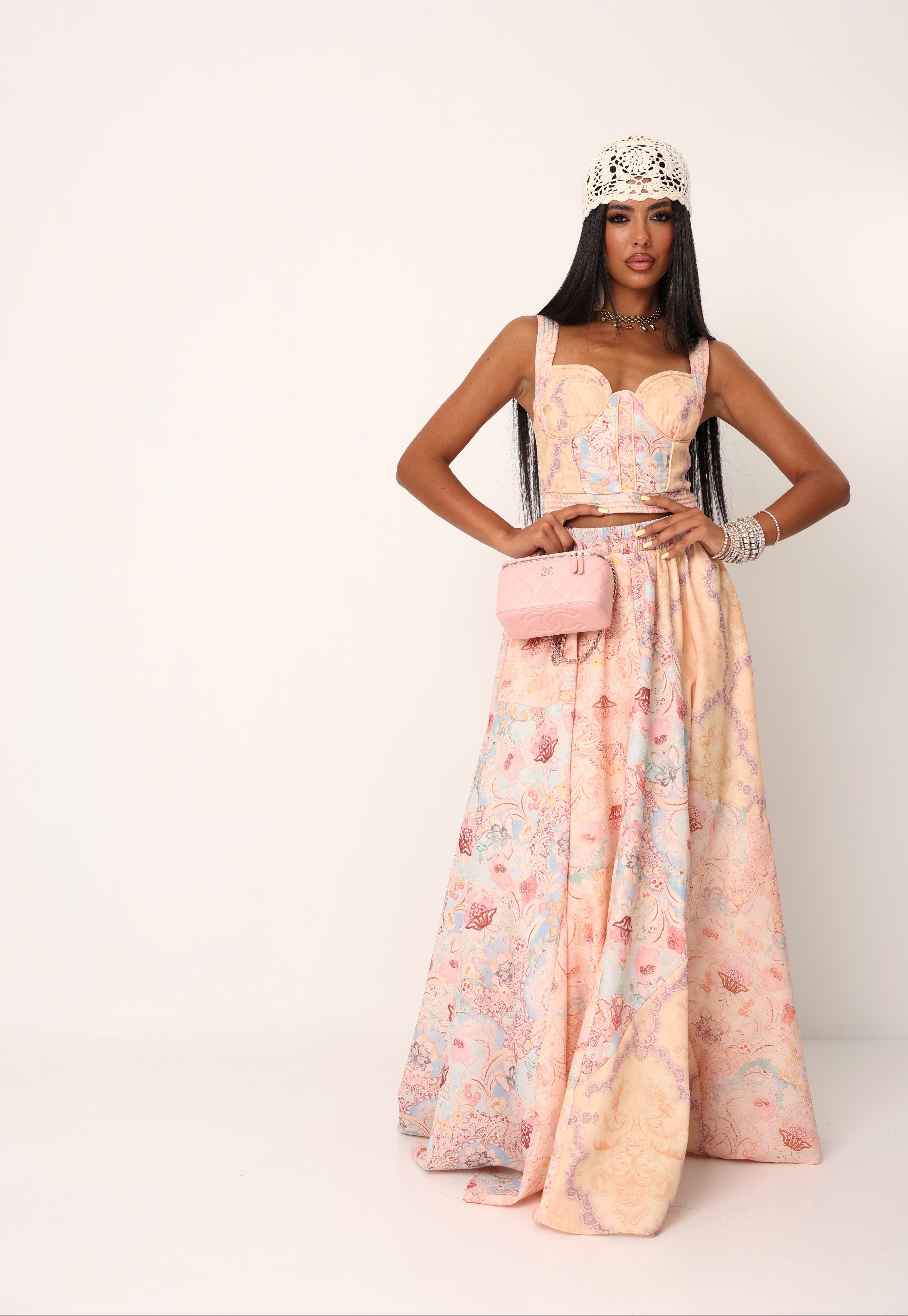 COORDINATO FIORATO LINDSAY PESCA