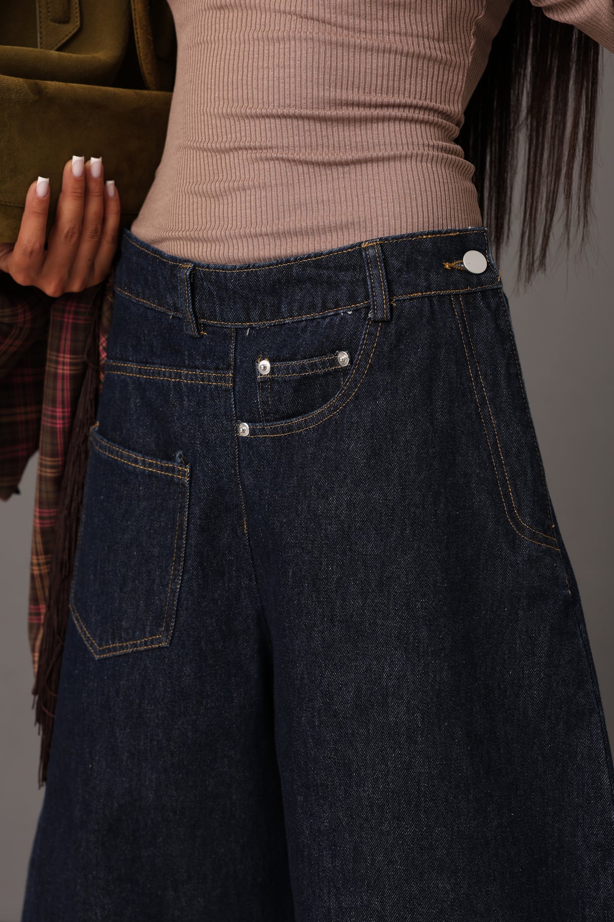 JEANS BALLOON ADEL DENIM SCURO