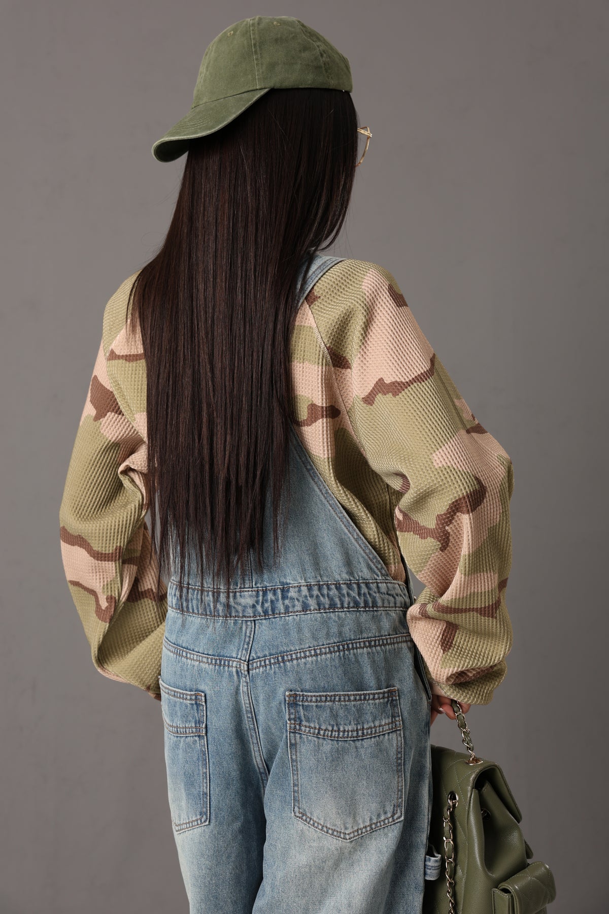 SALOPETTE SFRANGIATA AMERICA DENIM CHIARO