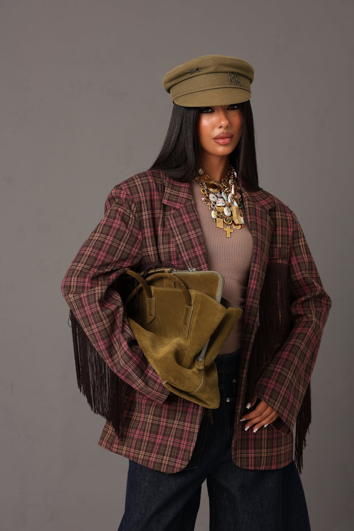 BLAZER TARTAN MABEL ROSA BY LUMINA