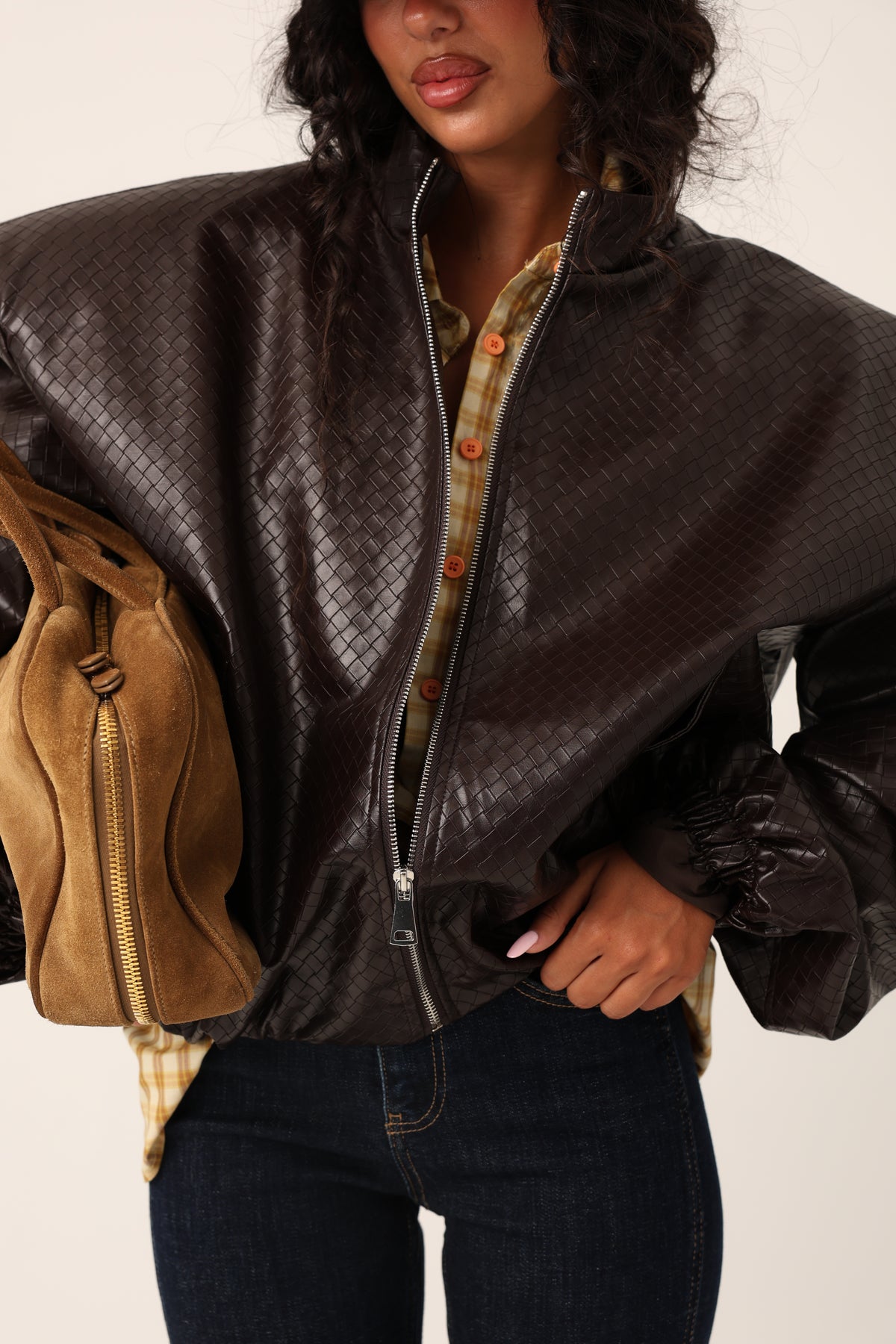 BOMBER ECOPELLE CRACOVIA MARRONE