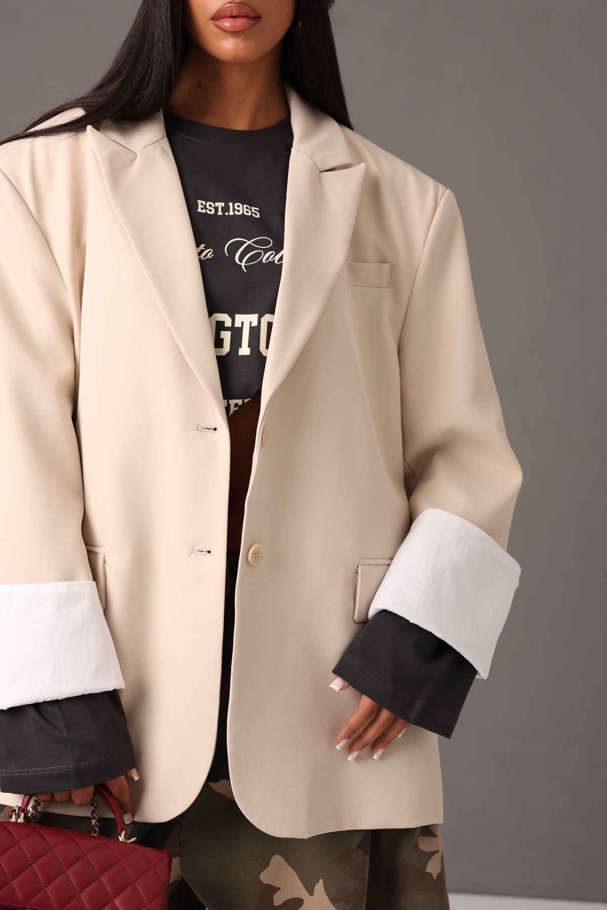 BLAZER STORMY BEIGE