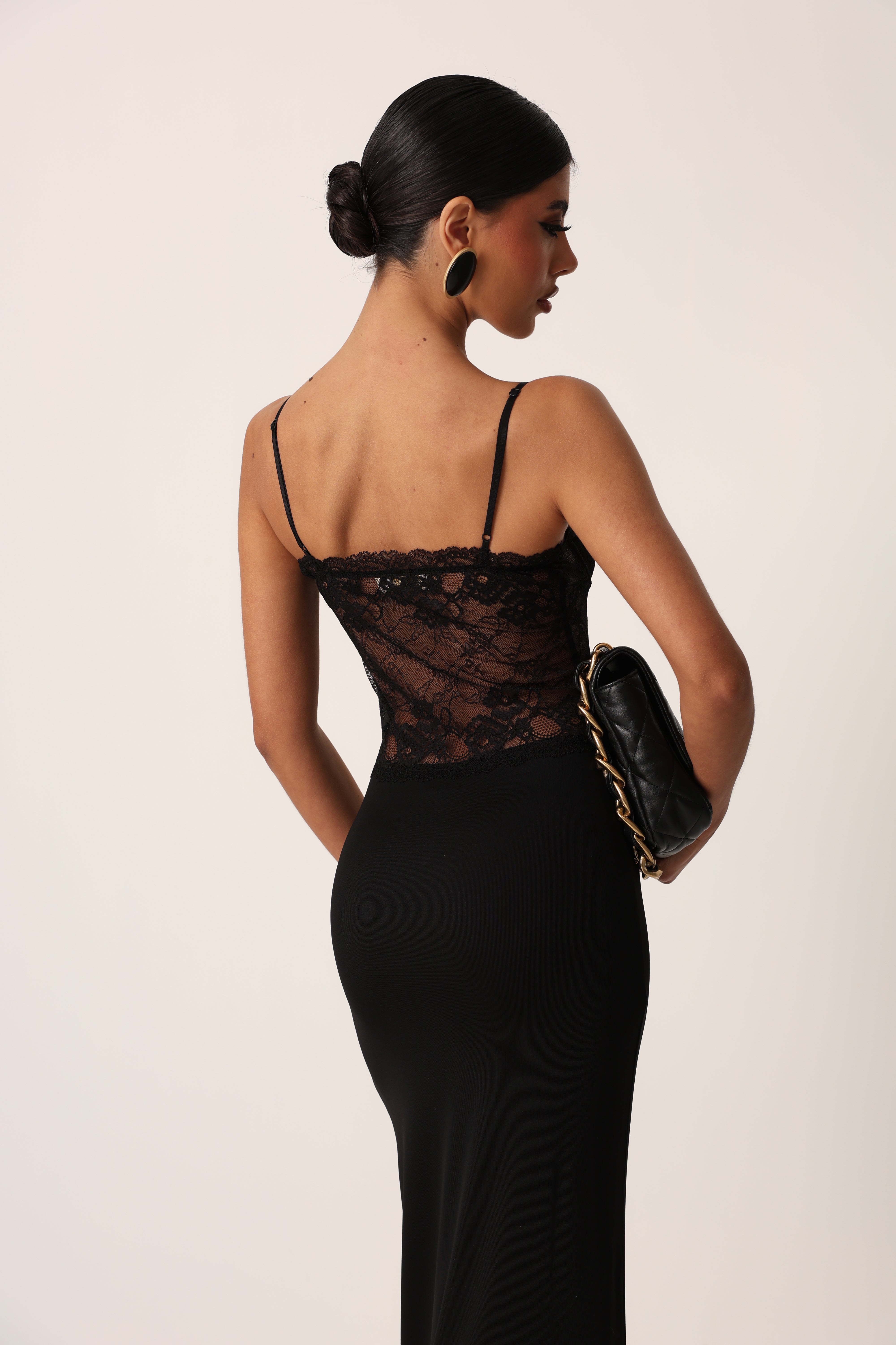 VESTITO PIZZO DIAMARA NERO