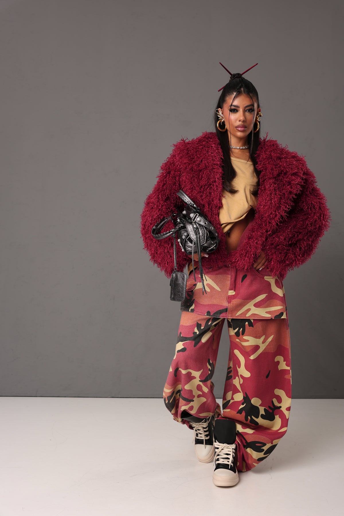 ECO-PELLICCIA BETSY ROSSA