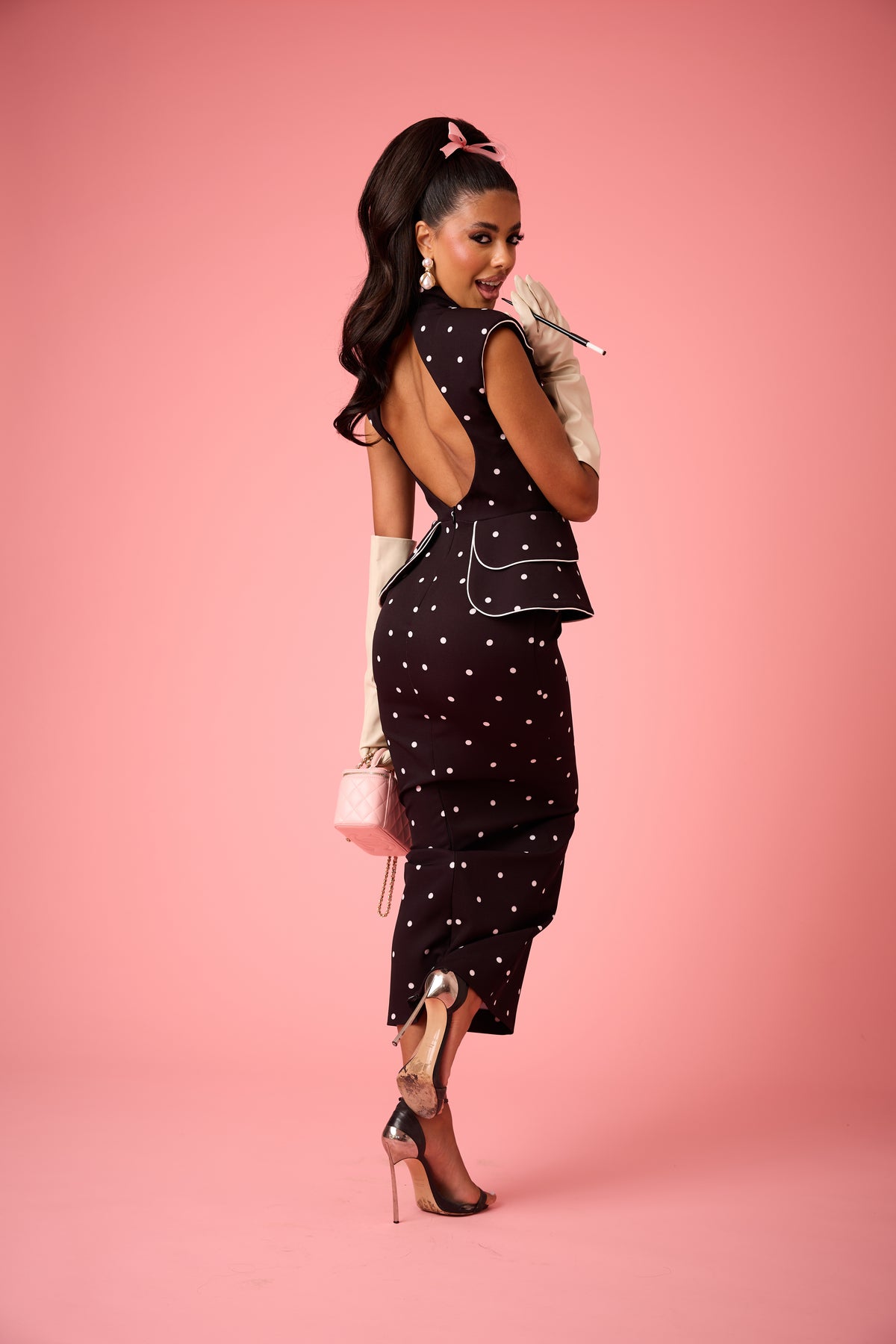 VESTITO POIS MEGAZINE NERO BY MARZIA MANGO