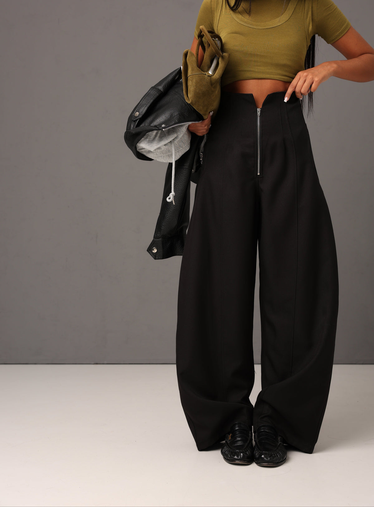 PANTALONI BUSTINO HORIZON NERI
