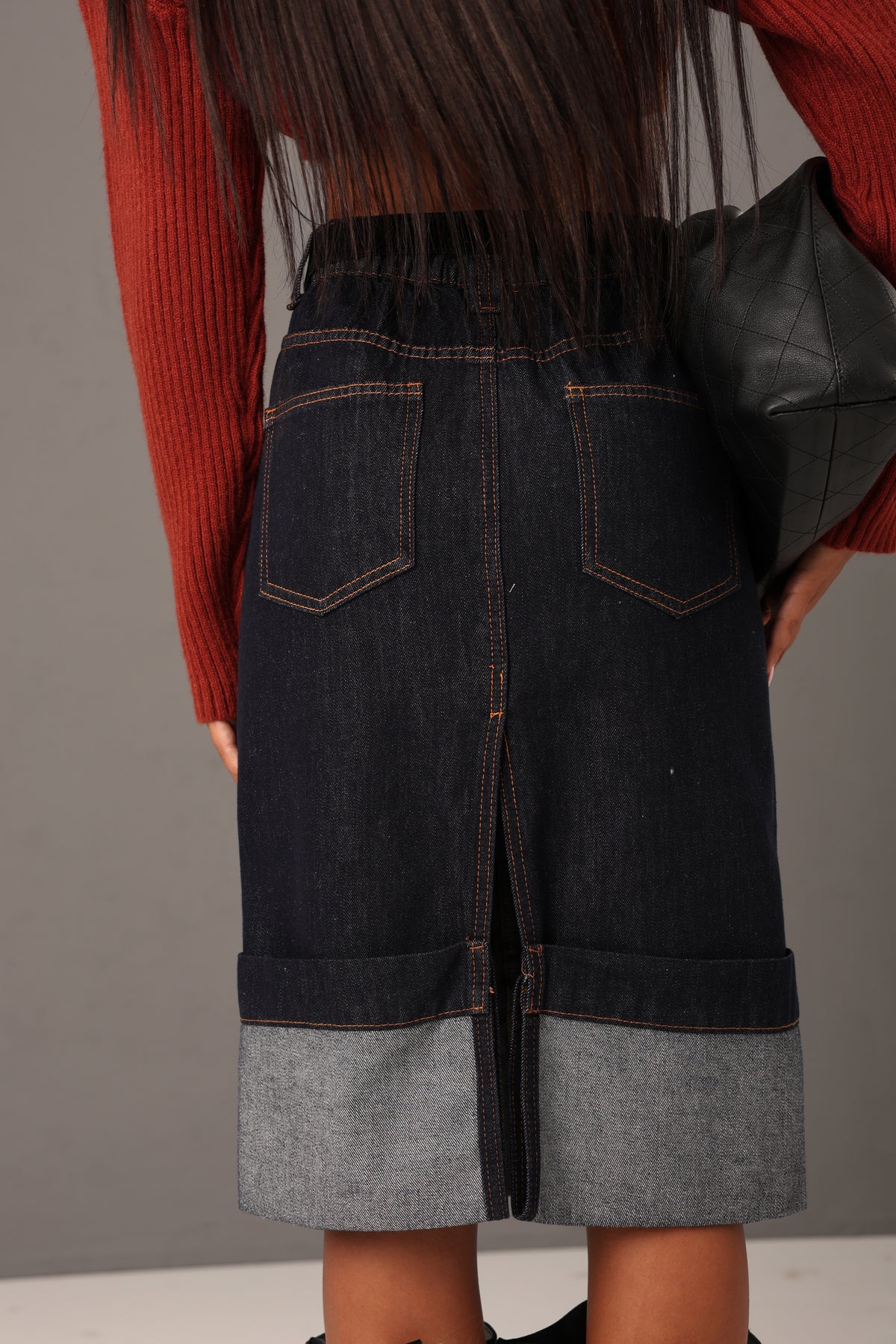 LONGUETTE CERVINIA DENIM SCURO +CINTURA