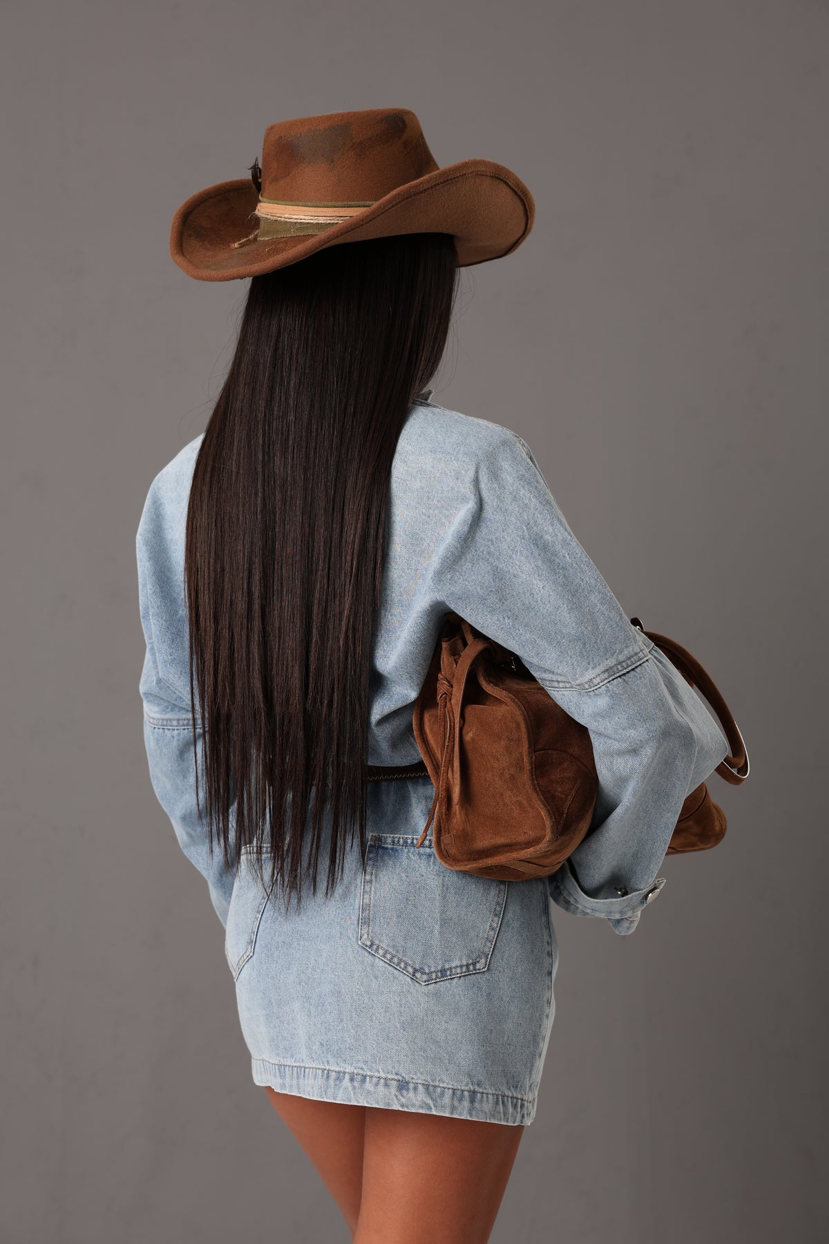 VESTITO GAIA DENIM CHIARO + CINTURA