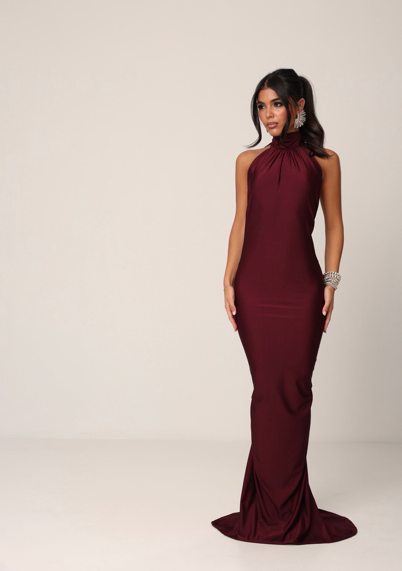 VESTITO LYCRA ETERNAL BORDEAUX