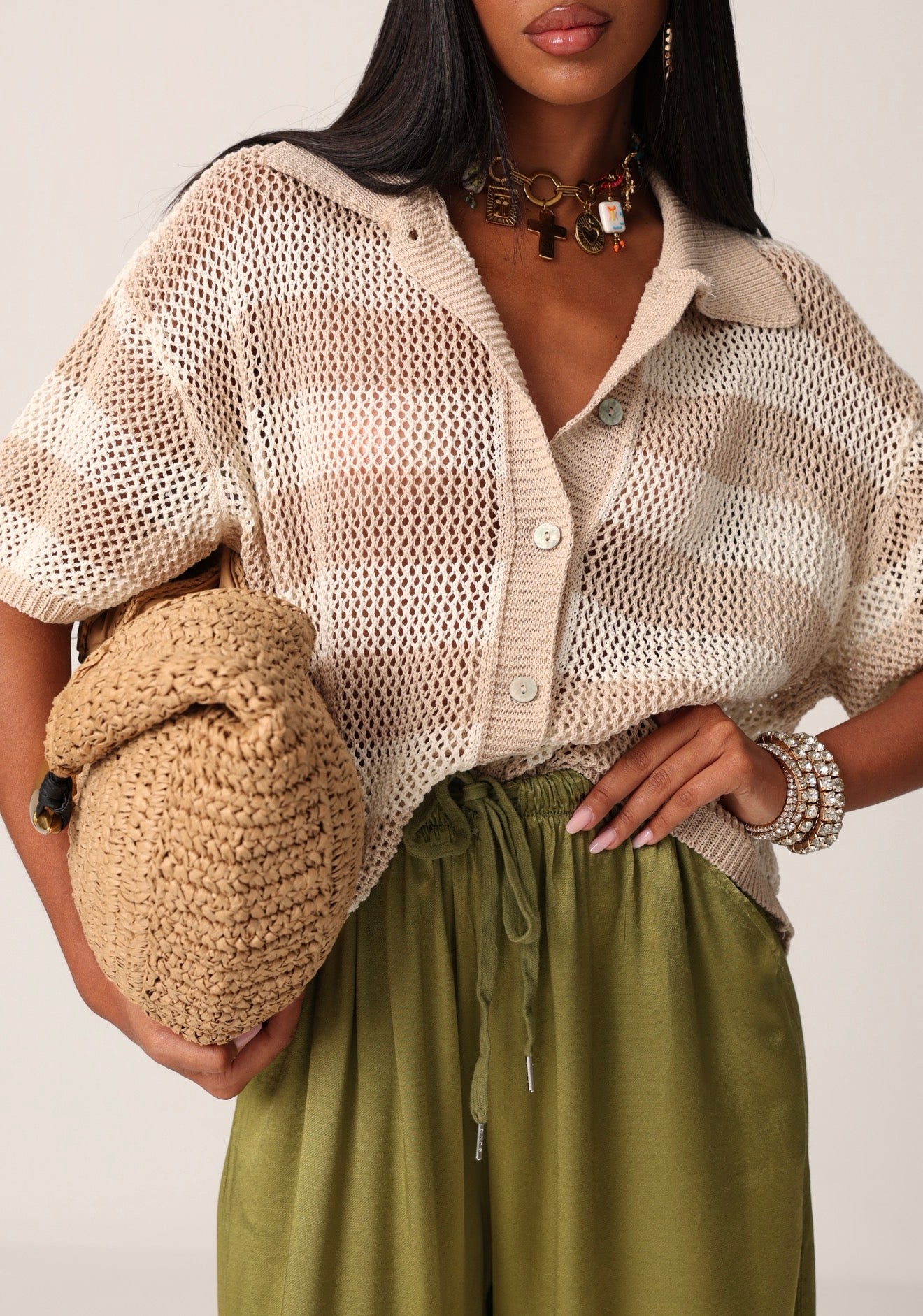 POLO TRAFORATA ZANTE BEIGE