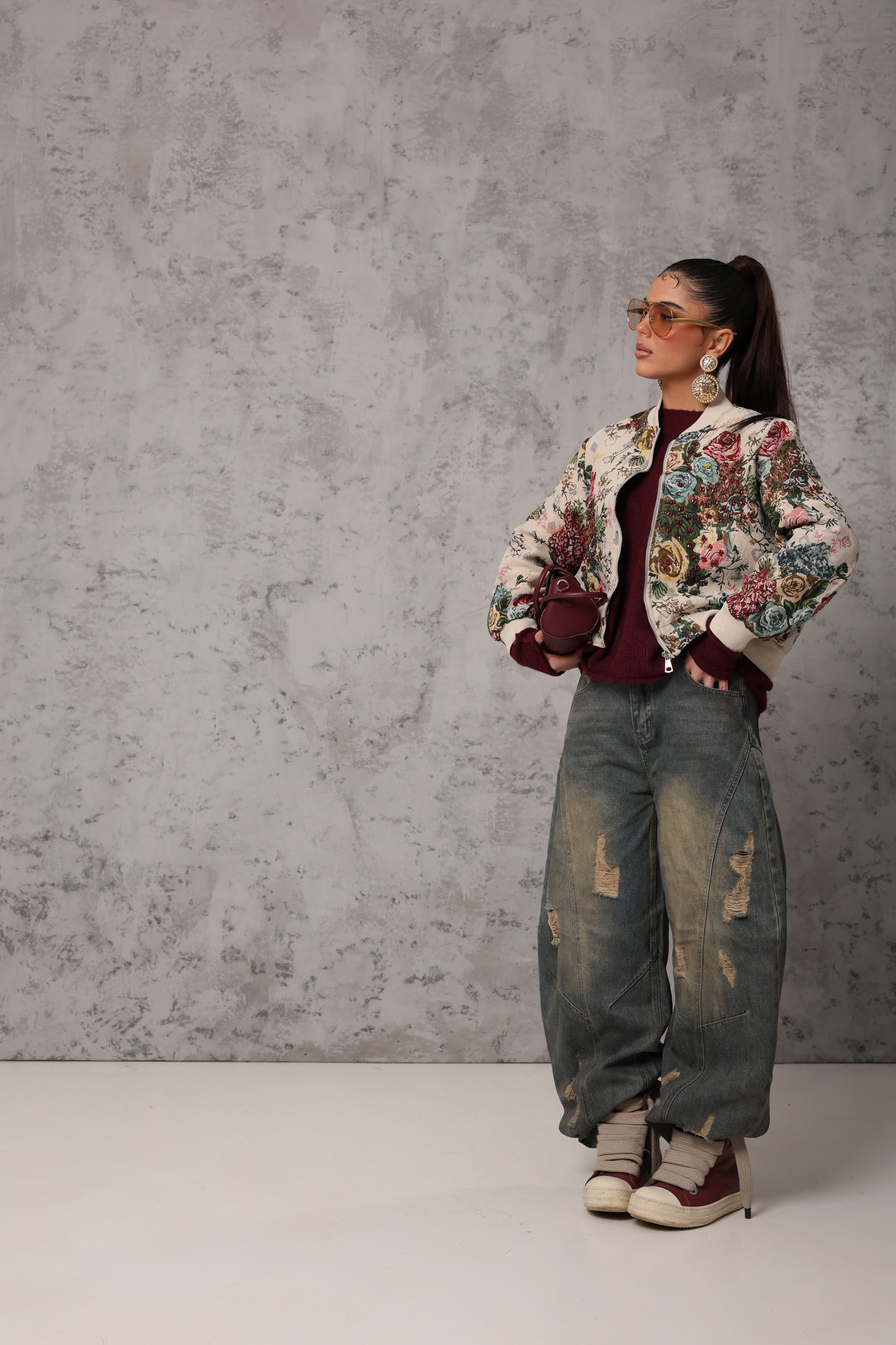 BOMBER KIMERA FIORATO