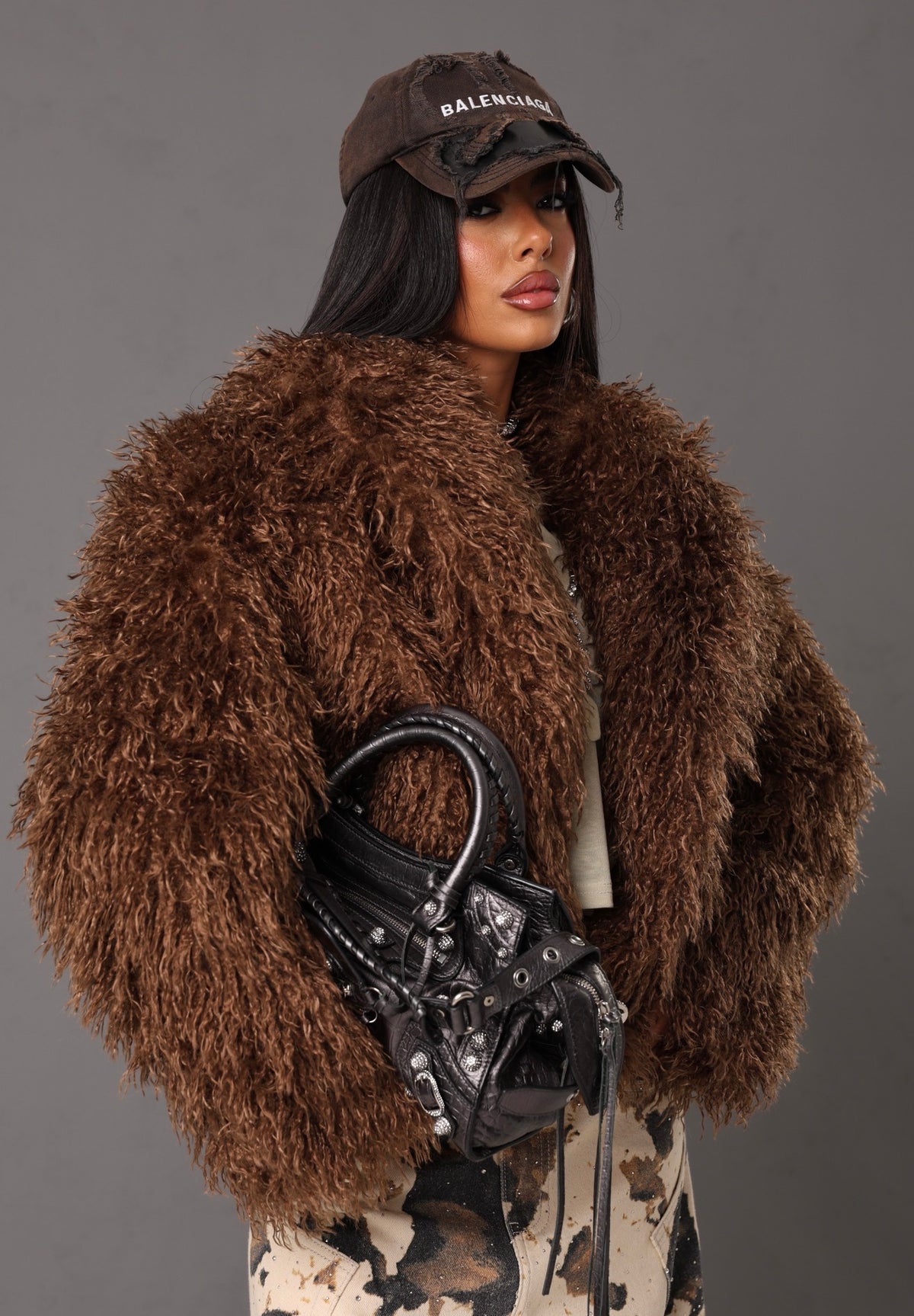 ECO-PELLICCIA BETSY MARRONE