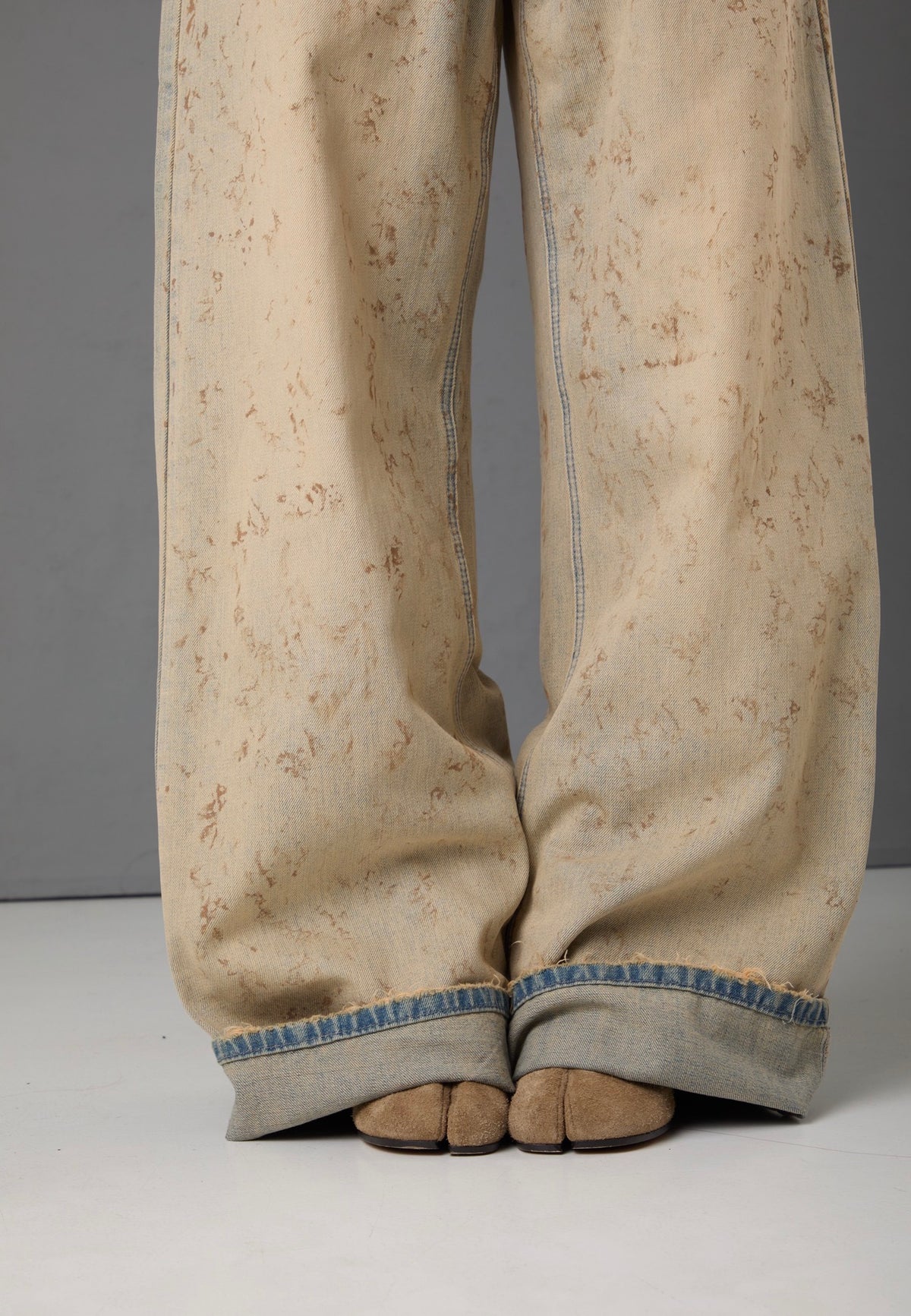 JEANS RISVOLTO TONY SABBIA