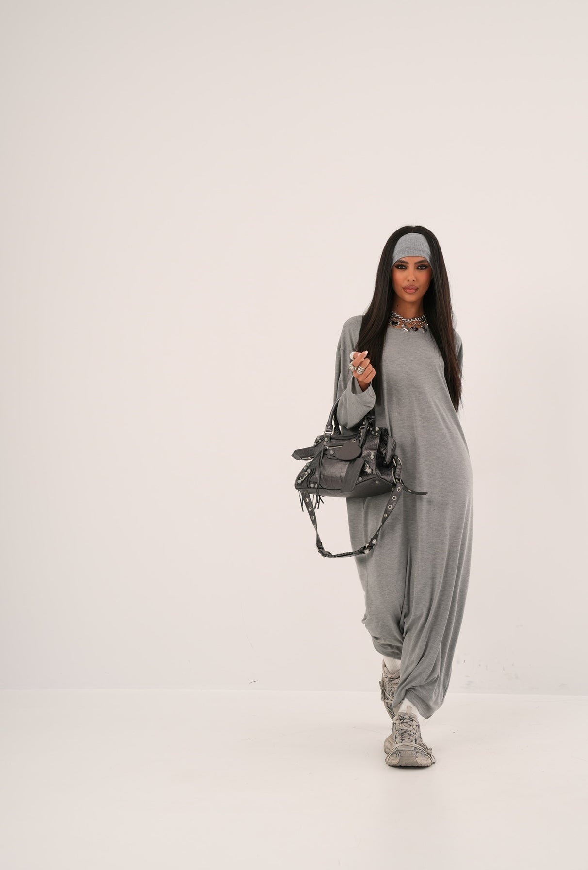 Maxi Dress Ermy grigio