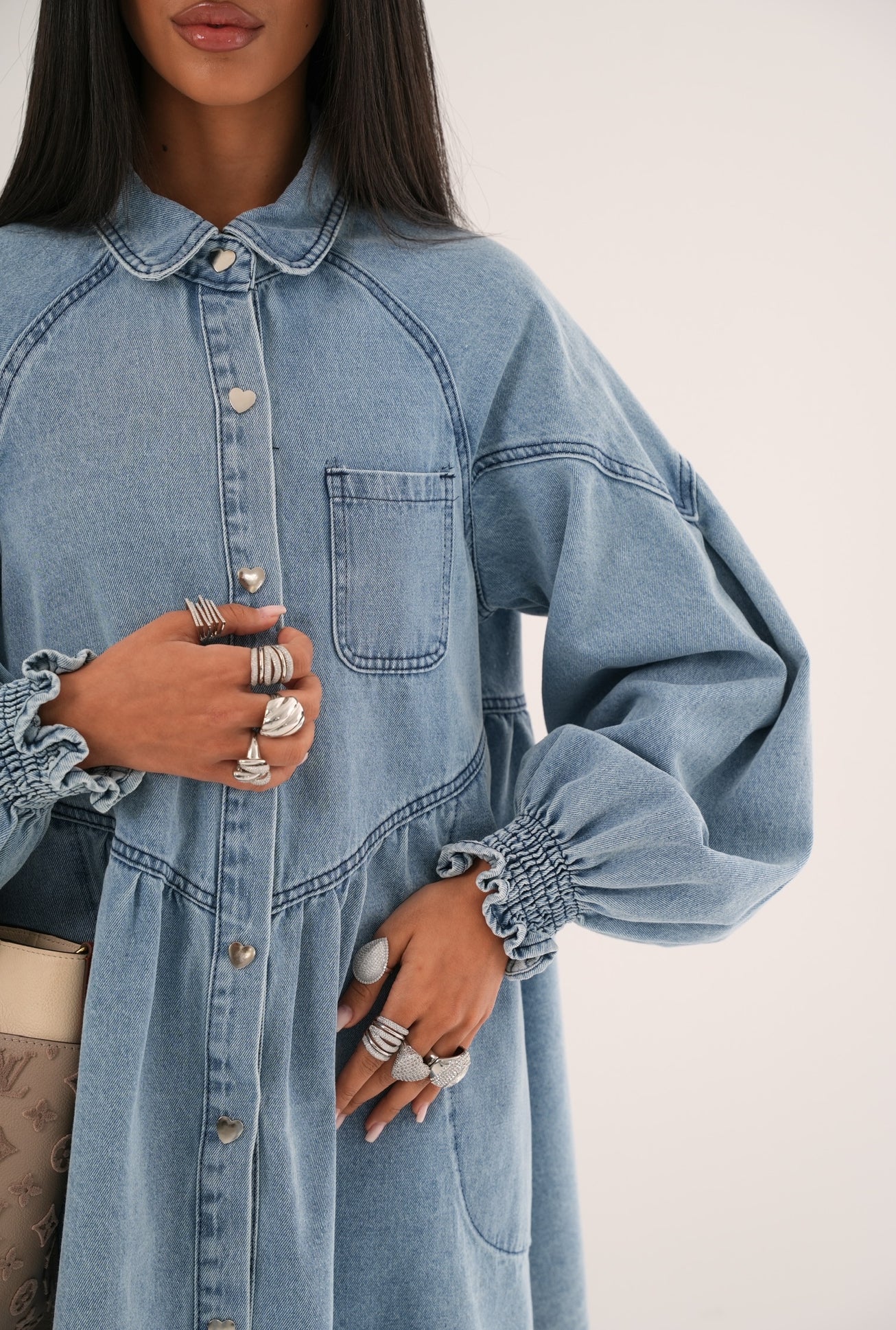 Vestito Charlotte denim chiaro