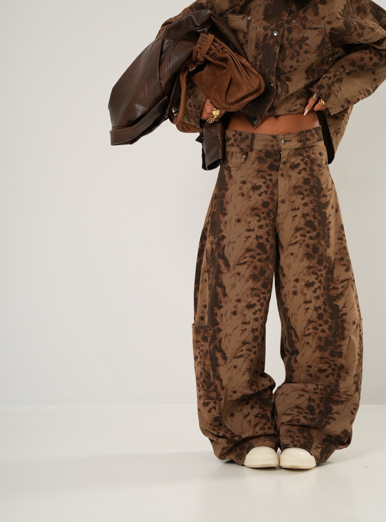 Pantaloni Fulvia maculati By Lumina