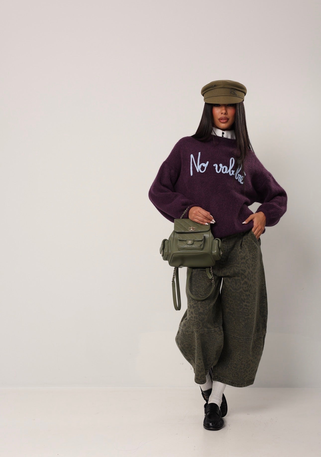 JEANS LEOPARDATI ELAINE VERDI