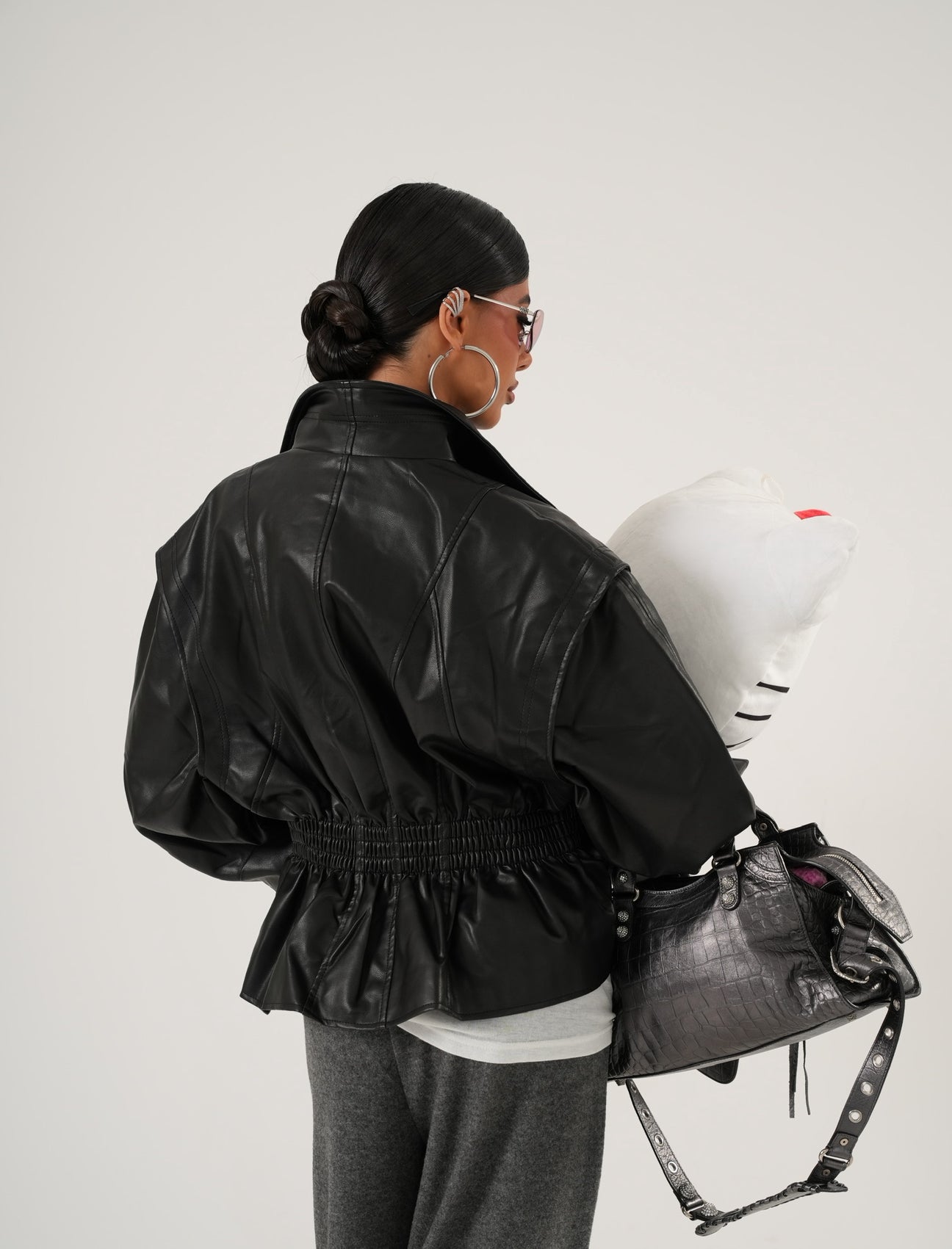 GIUBBINO ECOPELLE AXEL NERO