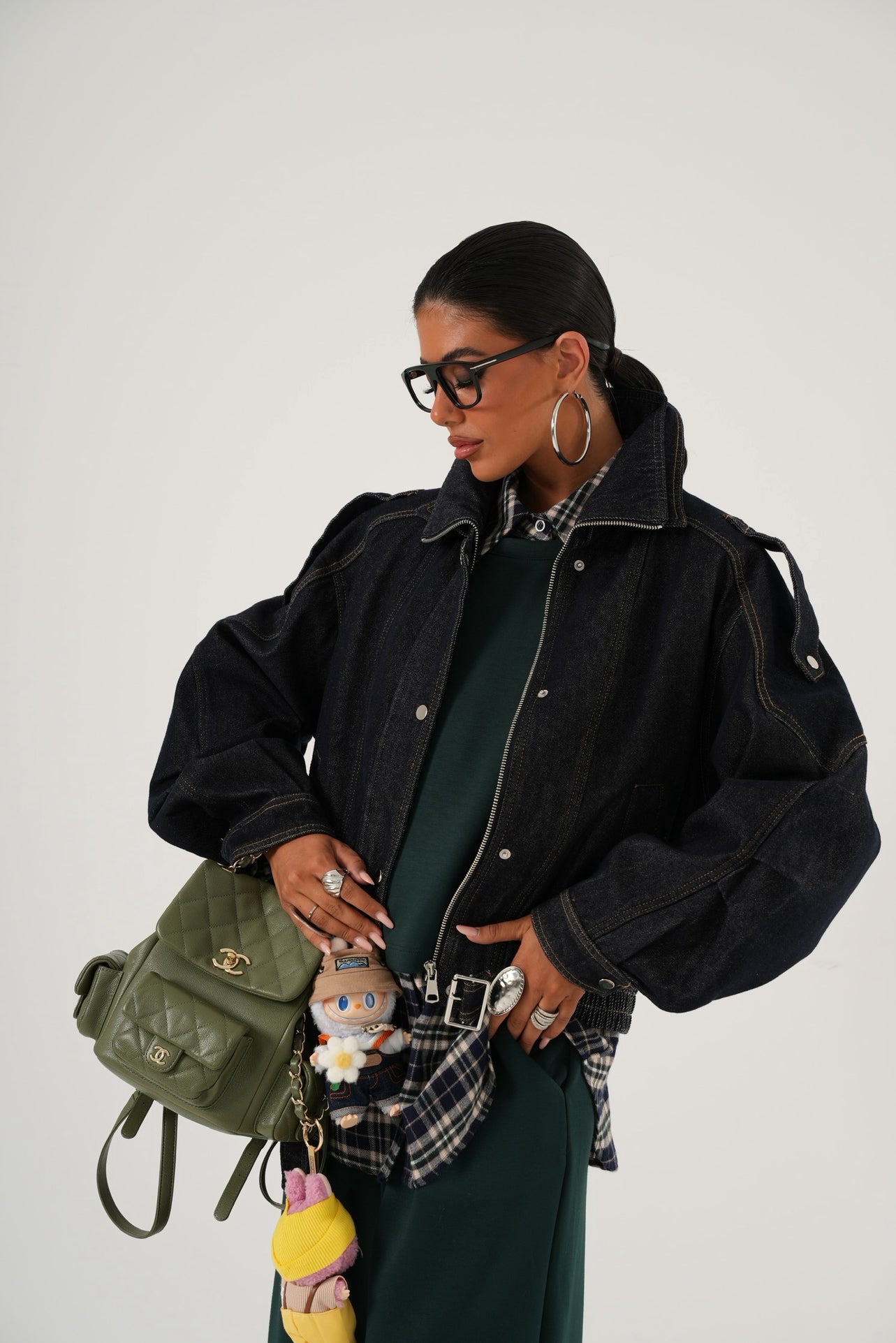 Bomber Niobe denim scuro