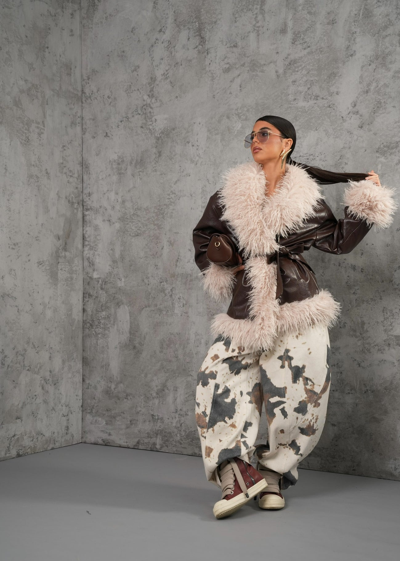 JEANS VANESSA ANIMALIER