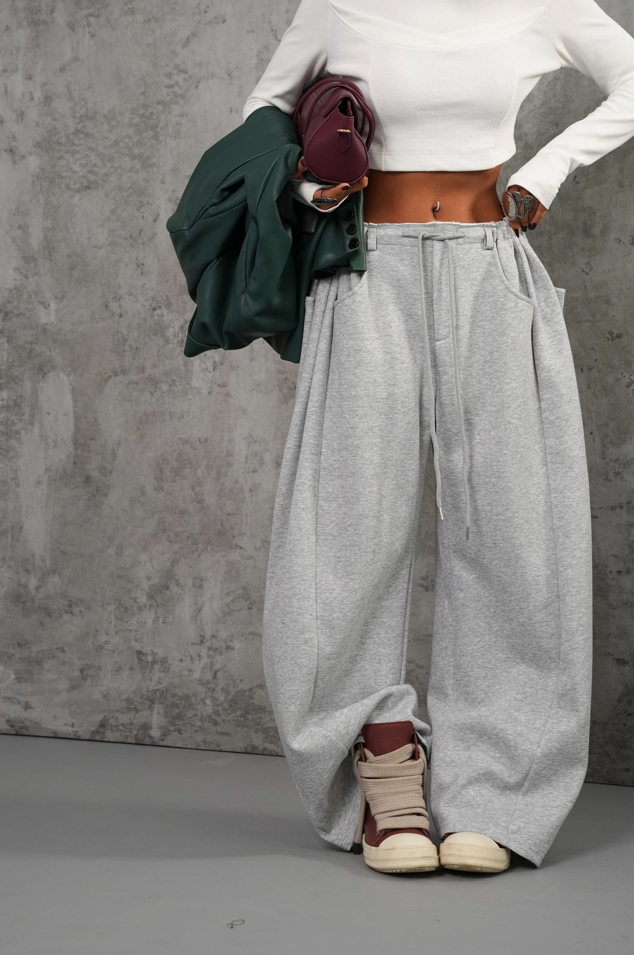 Pantaloni Ruby grigi