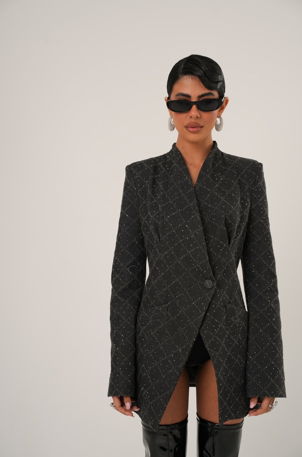 Vestito/Giacca Jumeira denim brillantinato