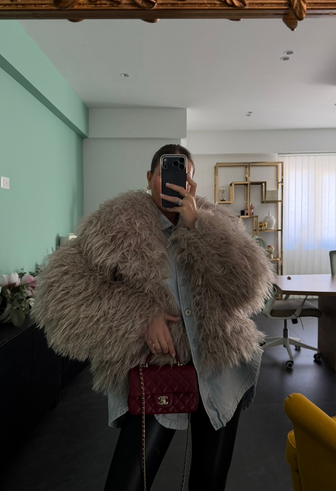 ECOPELLICCIA CORTA '"I NEED YOU" BEIGE BY MARZIA MANGO