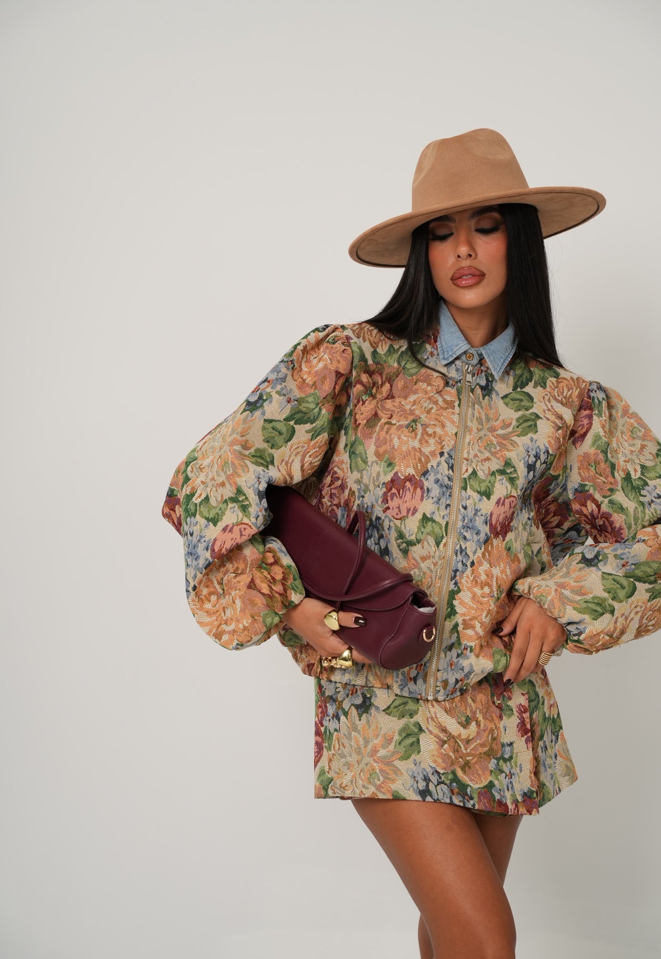 Bomber Julia fiorato