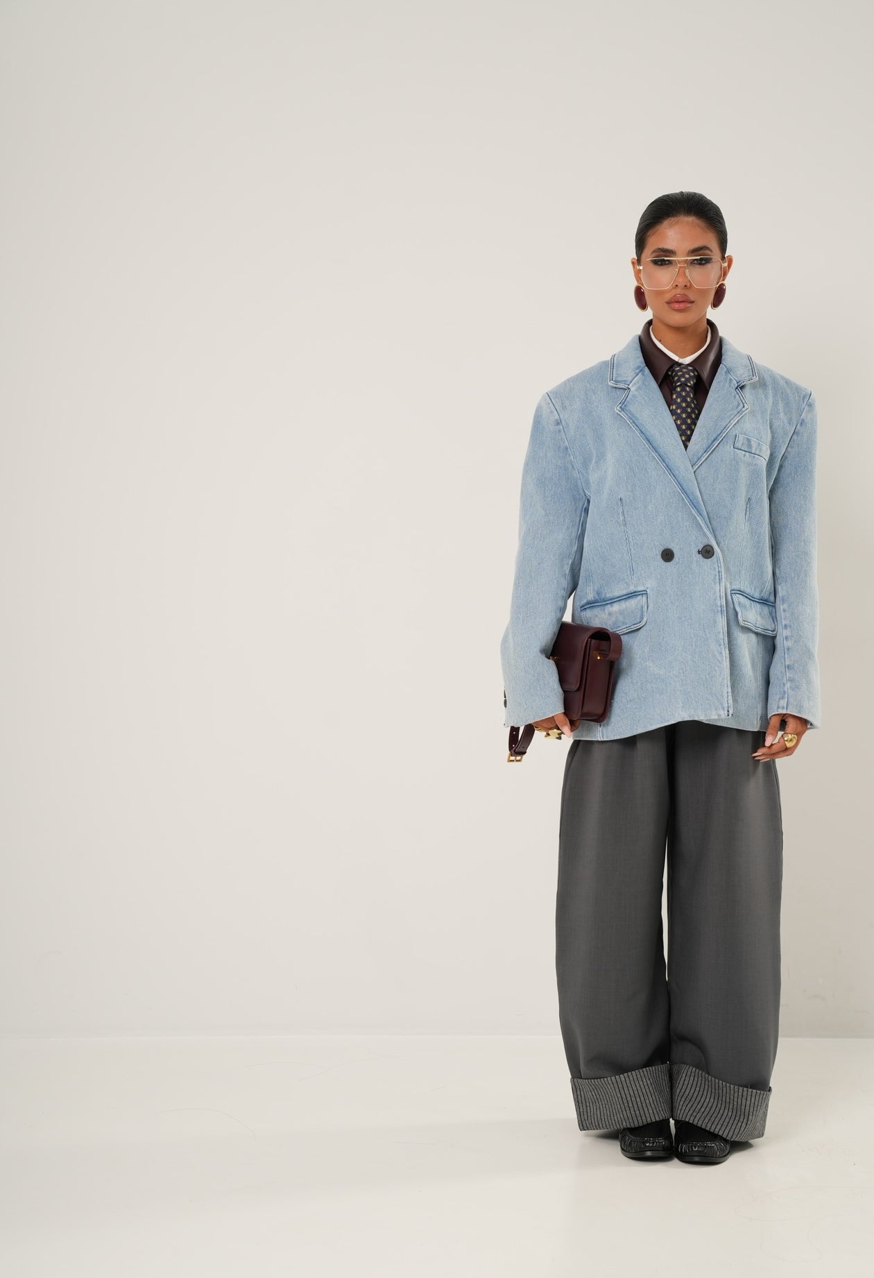 Blazer Mayla effetto denim by Lumina