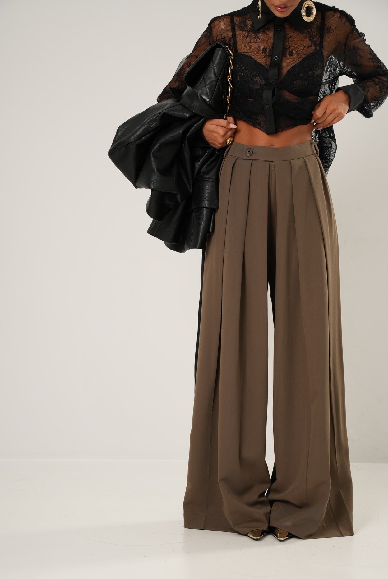 Pantaloni Anica khaki