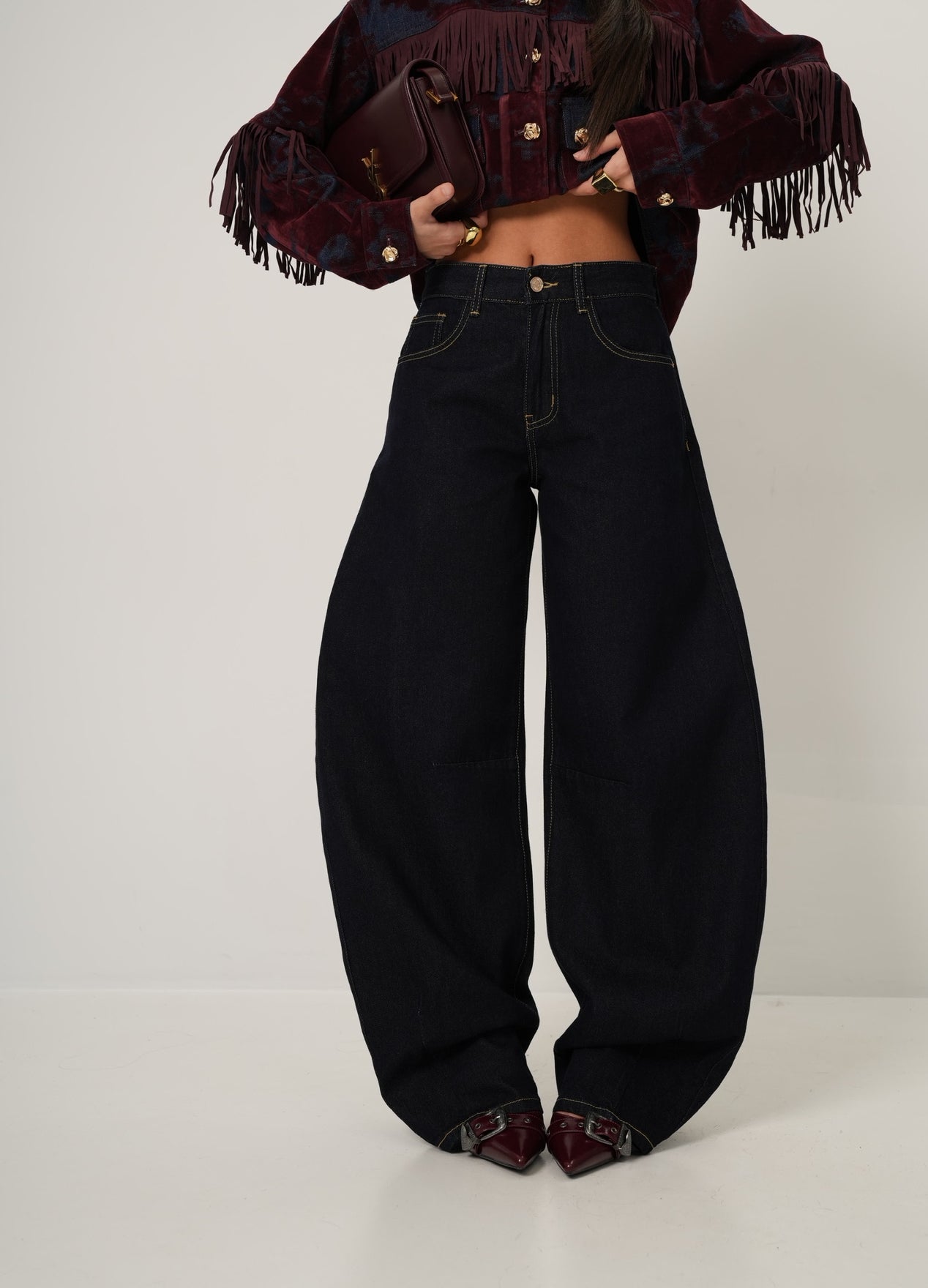 Jeans fiocco denim scuro