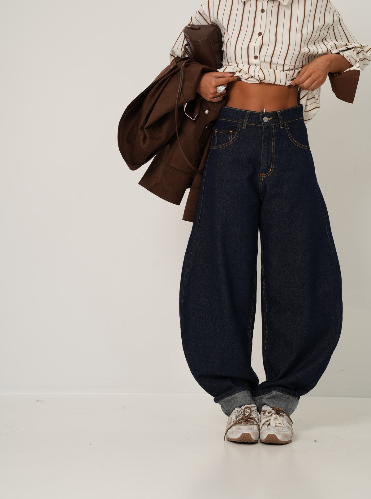 Jeans balloon Carolina denim scuro