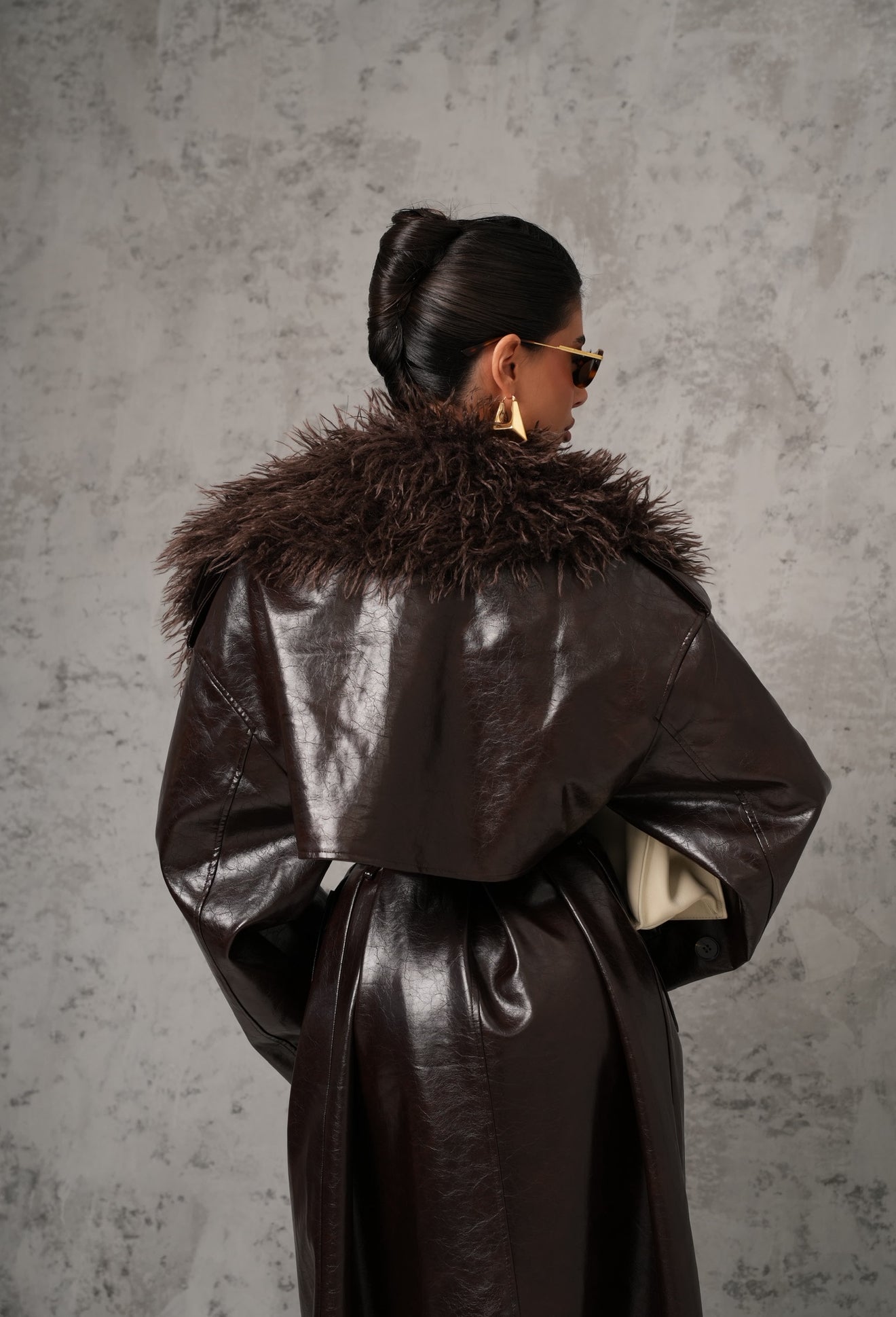 TRENCH LUNGO LILIANA MARRONE