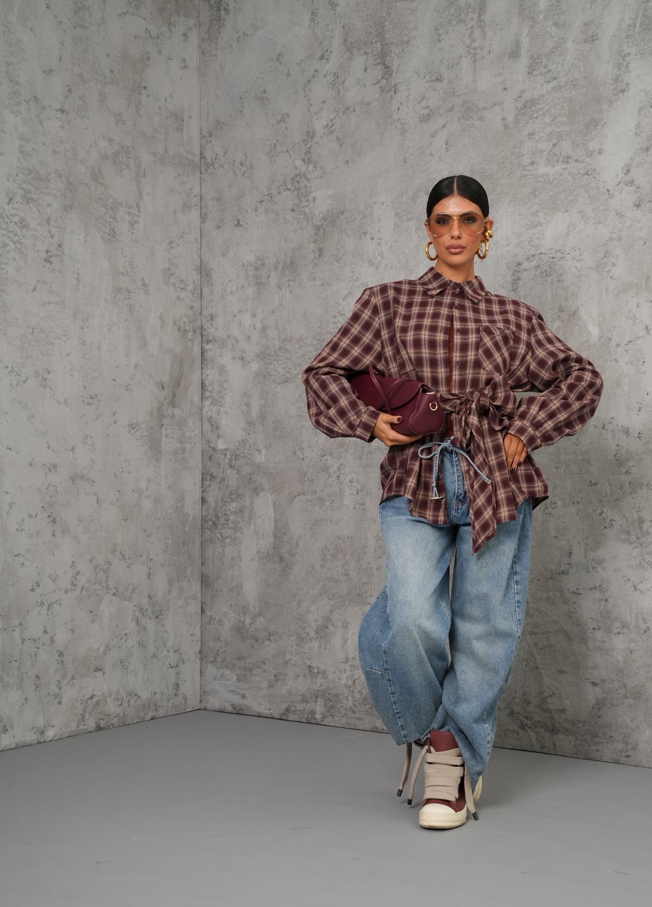 JEANS BAGGY DEMI DENIM BLUE