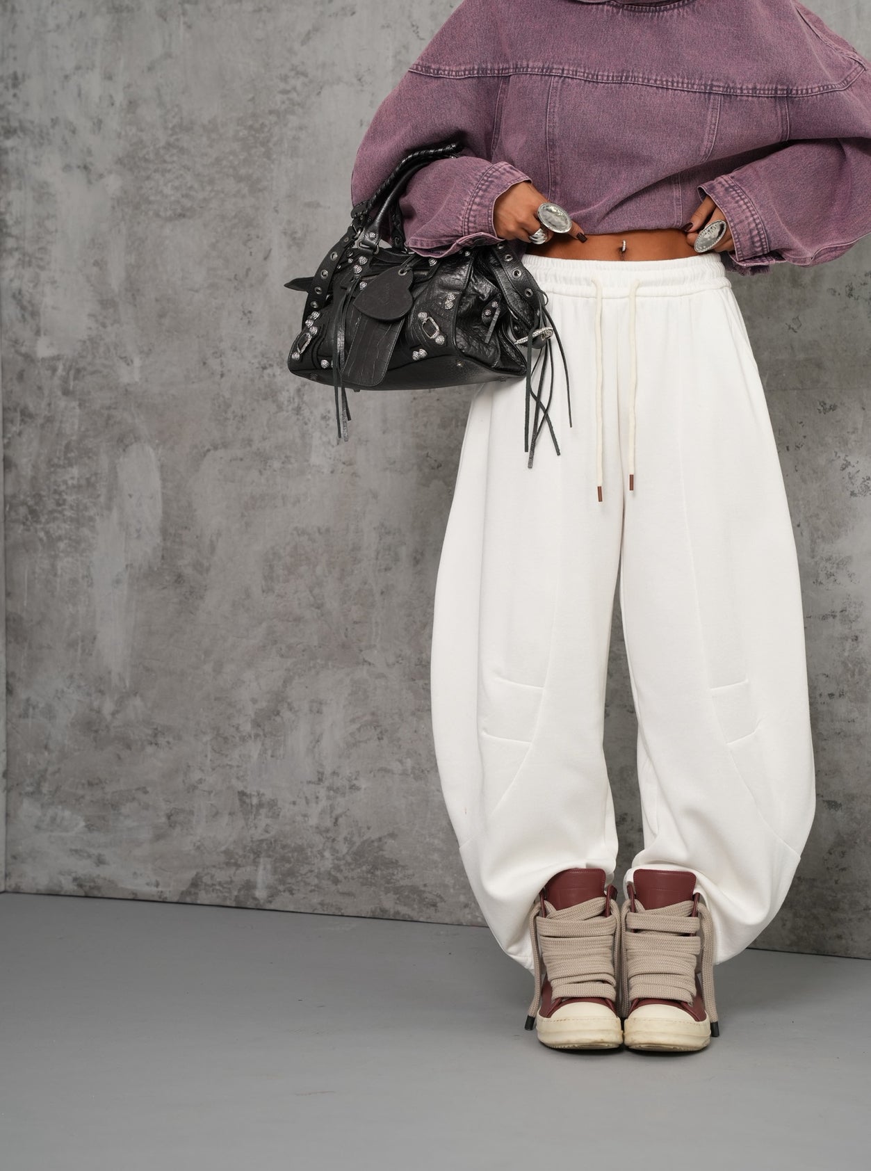 Pantaloni Lilly bianchi