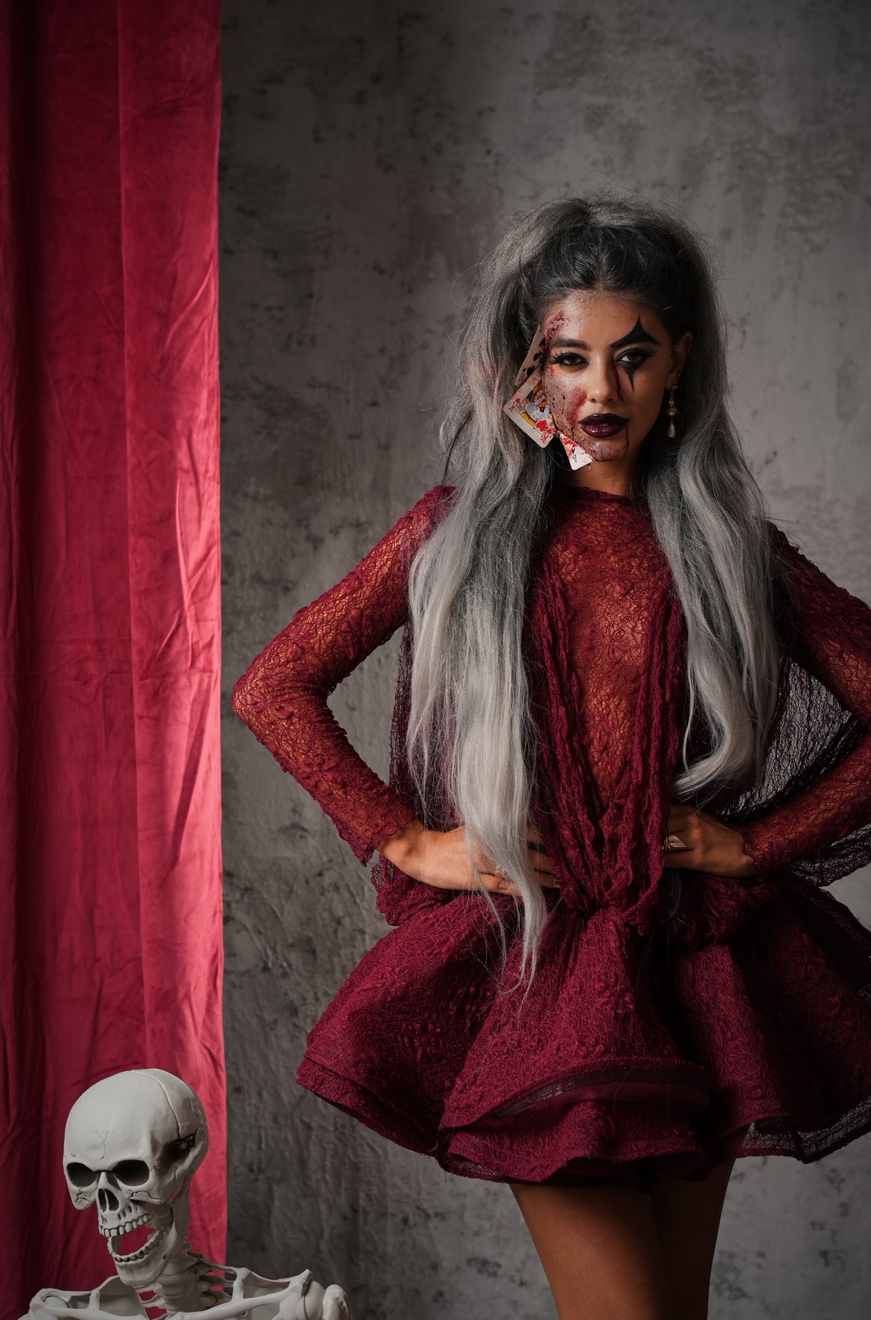 VESTITO BALZE + MAGLIETTINA VELATA DYNA 2.0 BORDEAUX