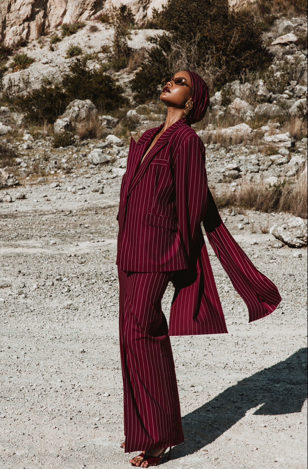 Gonna gessata Sorbillo bordeaux