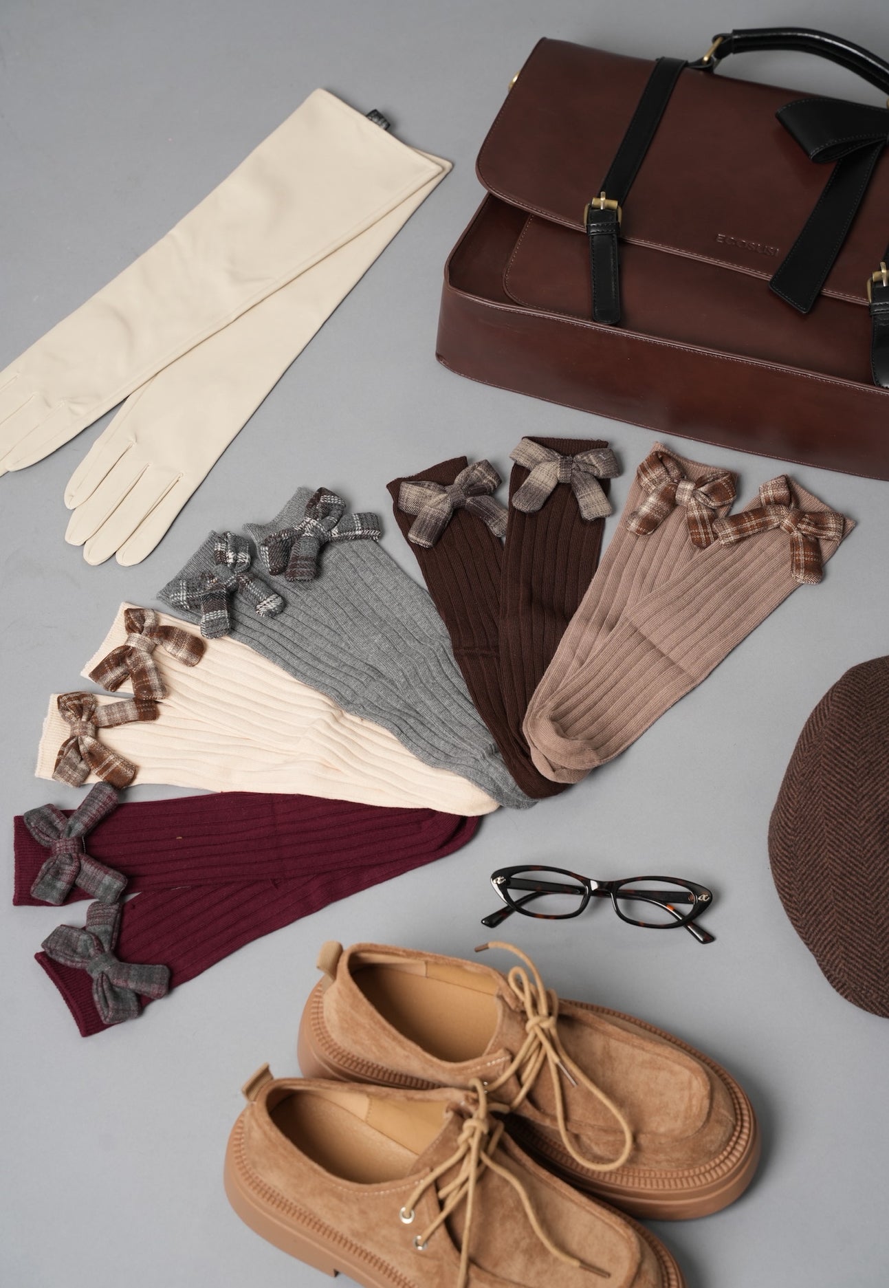 CALZINI FIOCCO TARTAN VARI COLORI