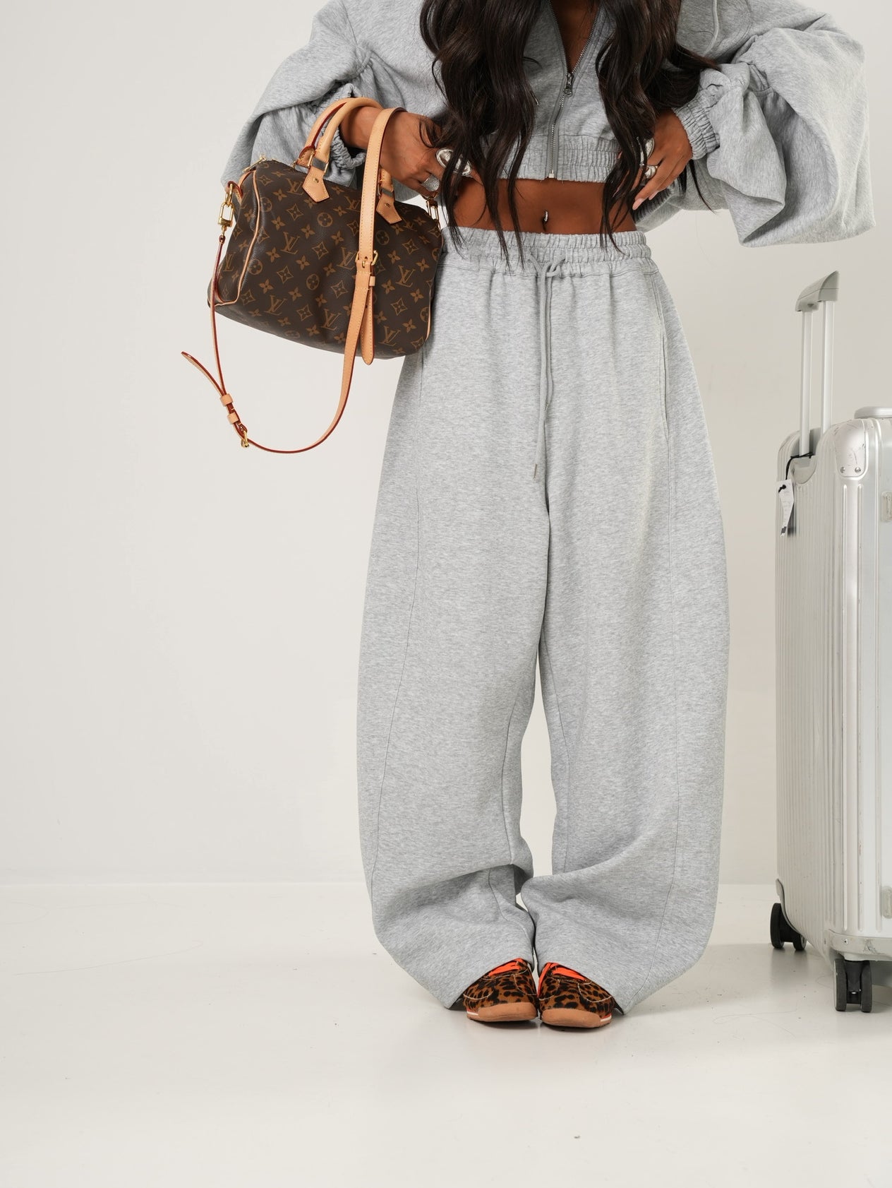 COORDINATO TUTA LOOVEE GRIGIO CHIARO BY MARZIA MANGO