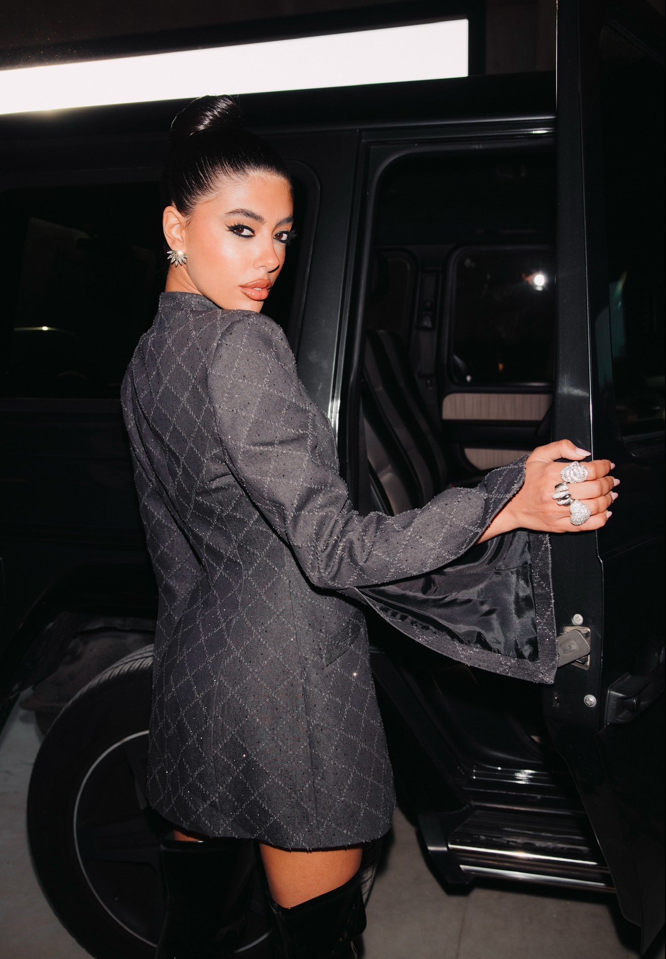 Vestito/Giacca Jumeira denim brillantinato