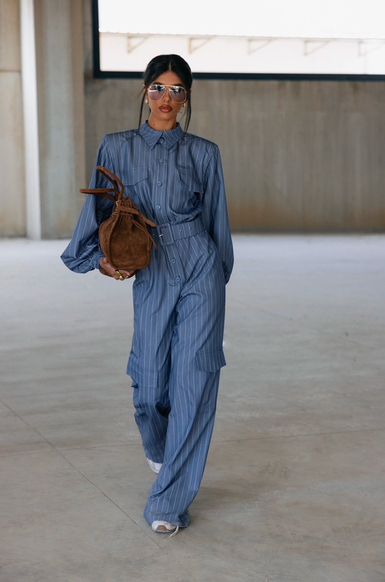 Tuta gessata Tibidabo effetto denim – Chic Shoes