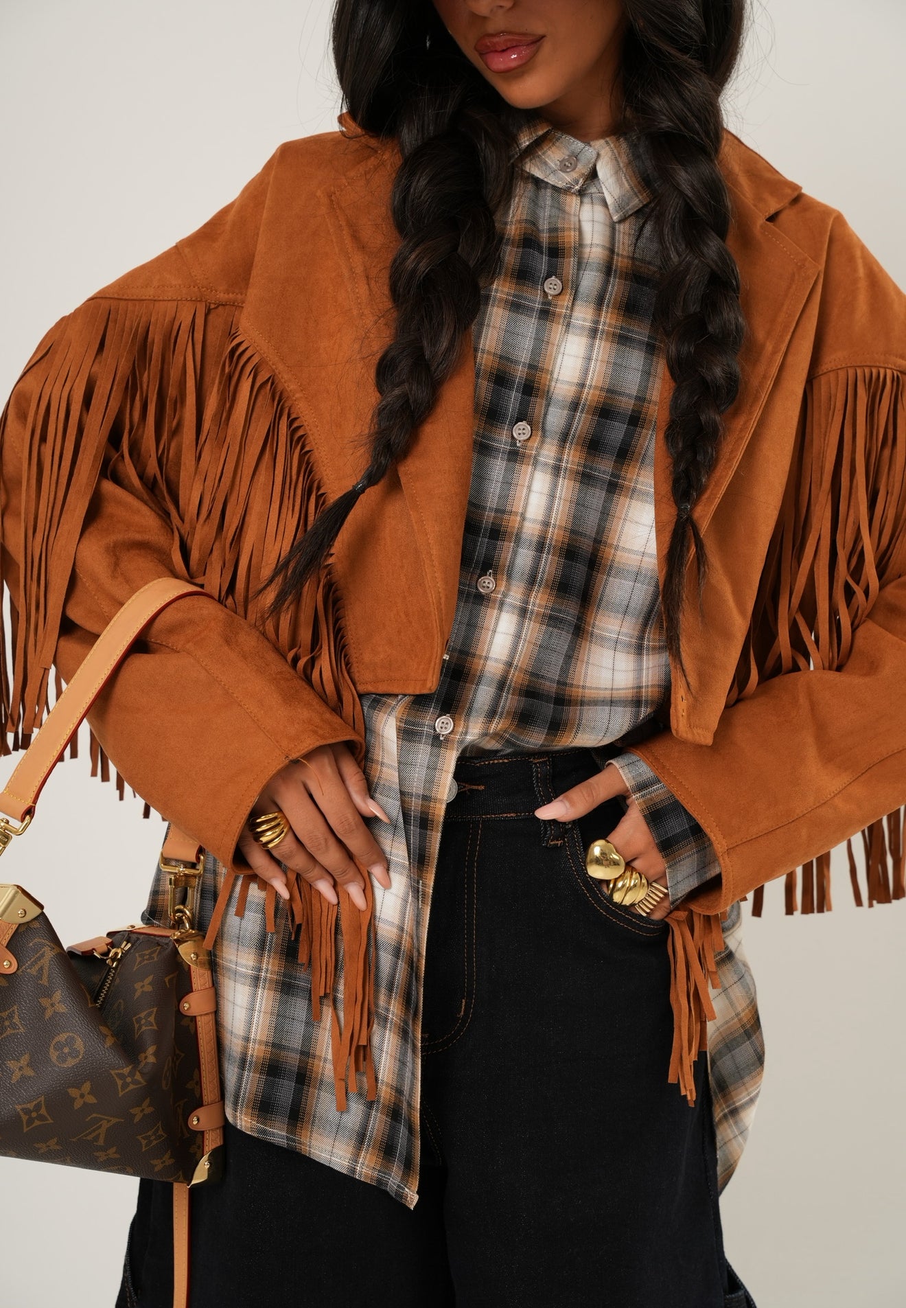 Giacca ecocamoscio Lapponia cuoio