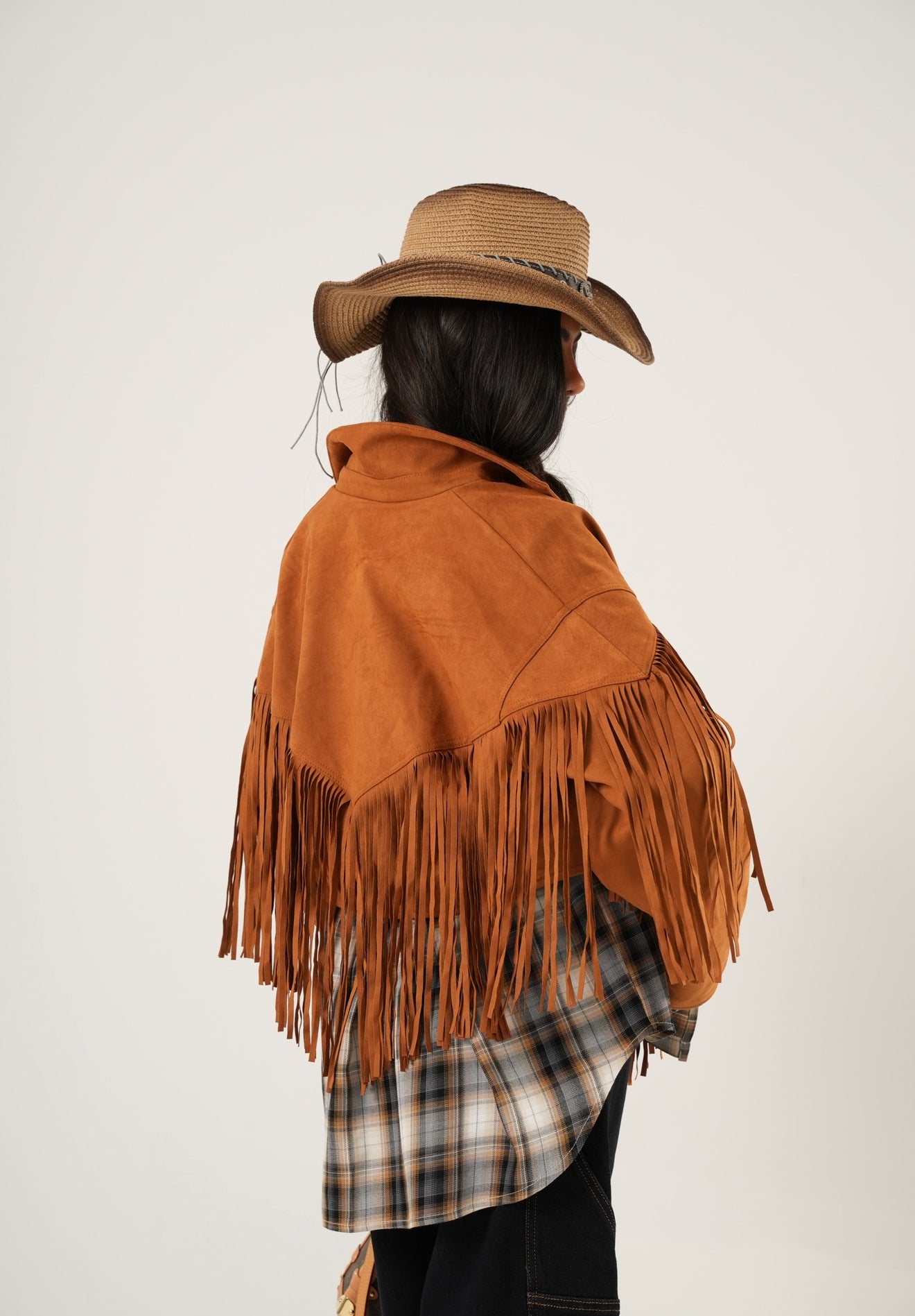 Giacca ecocamoscio Lapponia cuoio